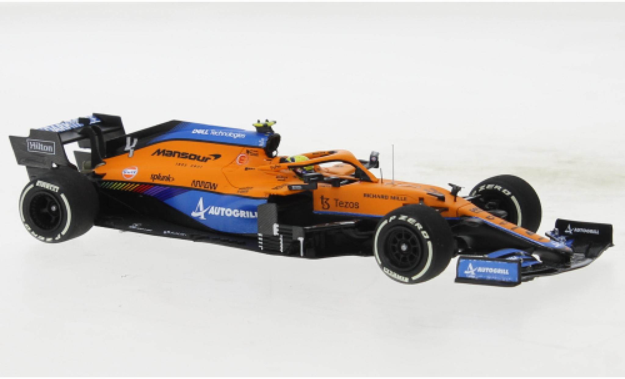 McLaren F1 1/43 Minichamps MCL35M No.4 Team formule 1 GP France 2021 modelauto