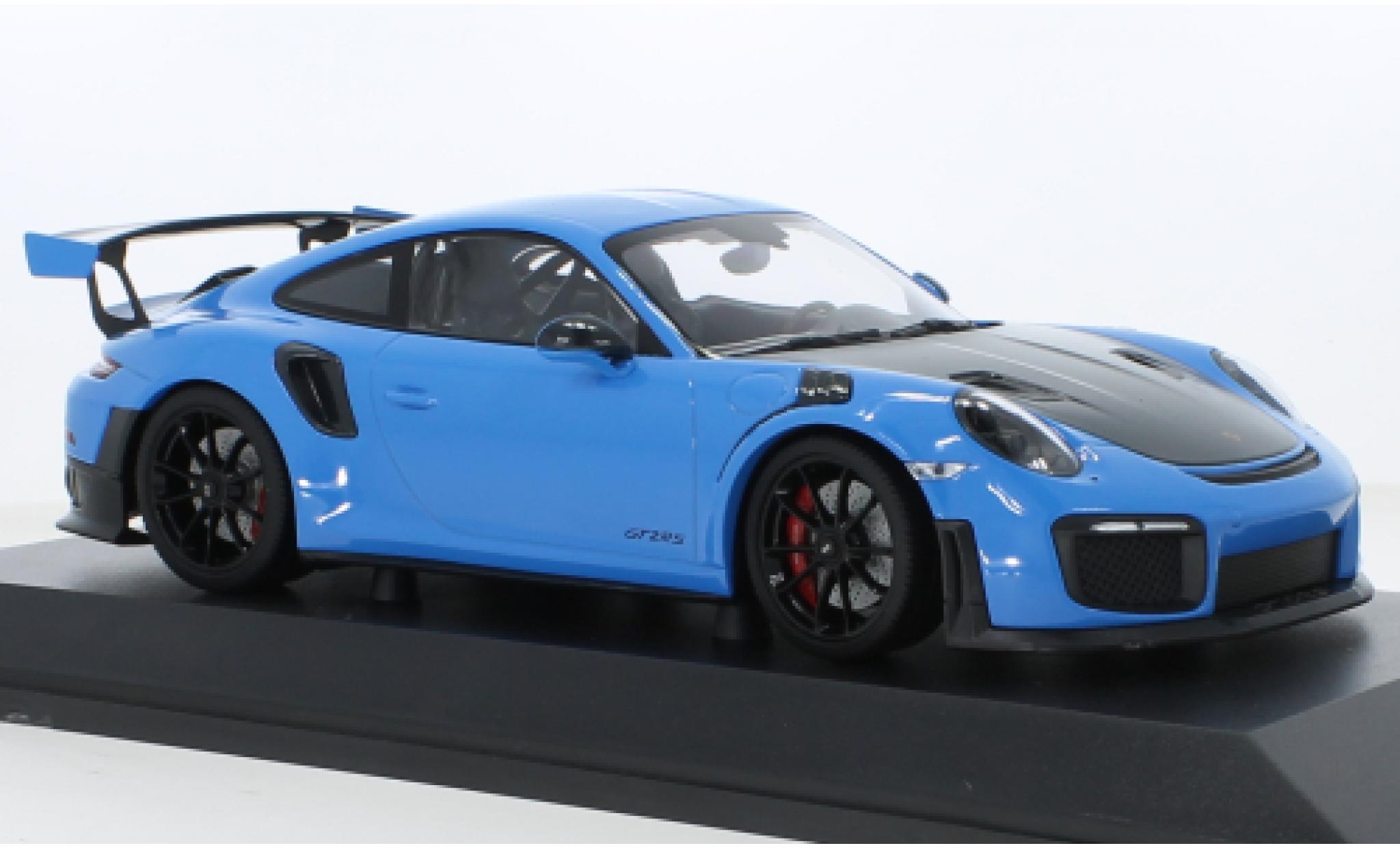 Porsche 991 GT2 RS 1/18 Minichamps 911 (.2) blauw 2018 modelauto