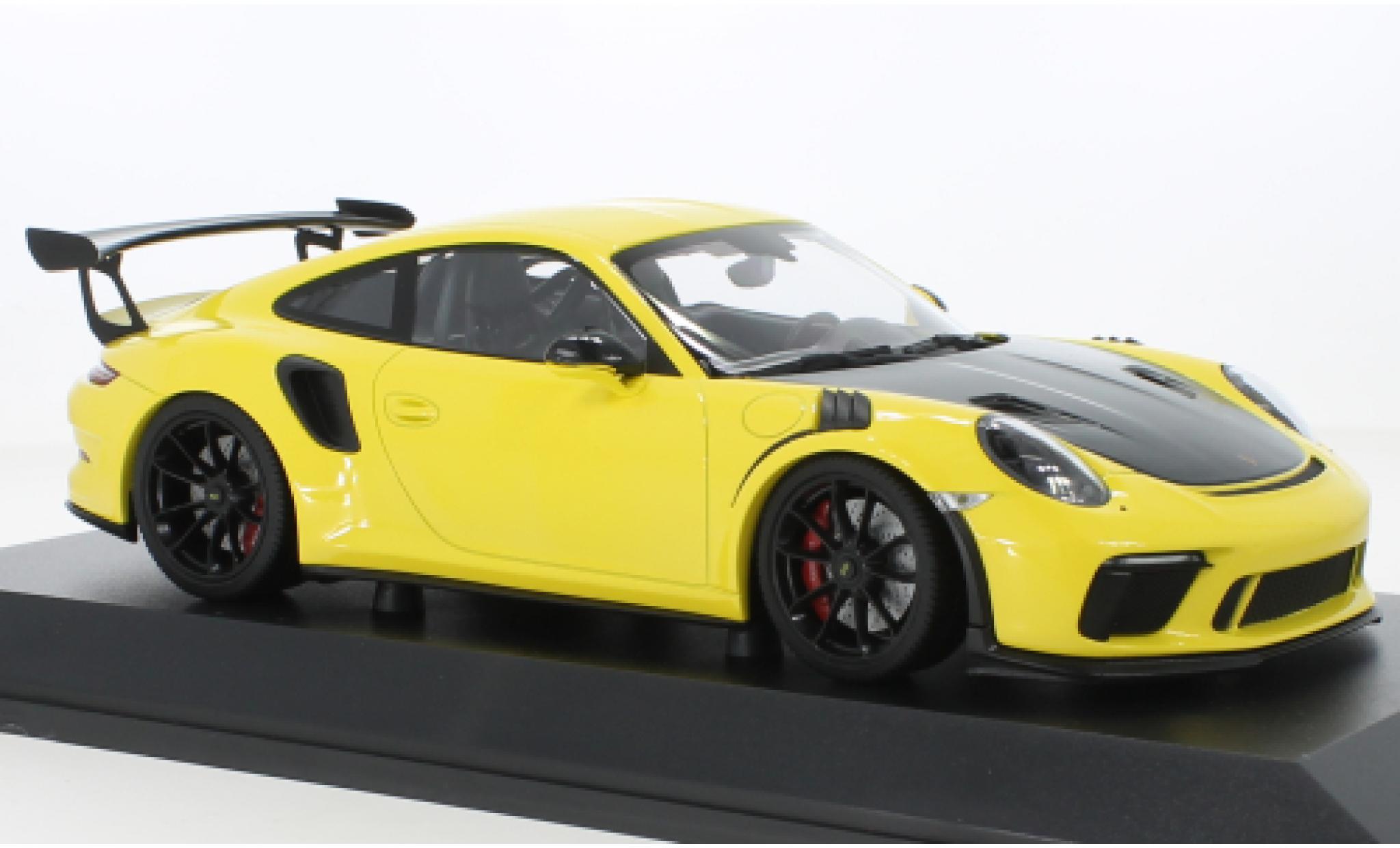 Porsche 992 GT3 R 1/18 Minichamps 911 (991.2) S geel 2019 modelauto