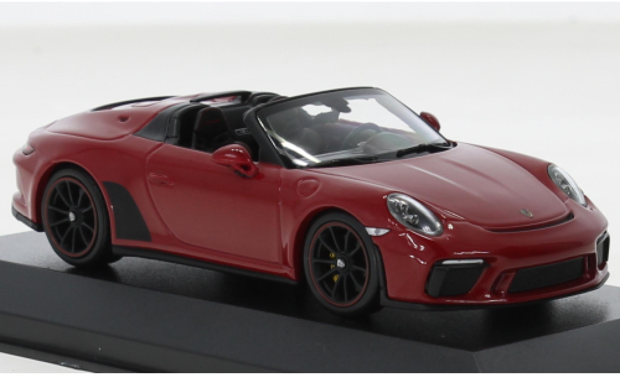 Porsche 992 Speedster 1/43 Minichamps 911 (991) rood 2019 modelauto
