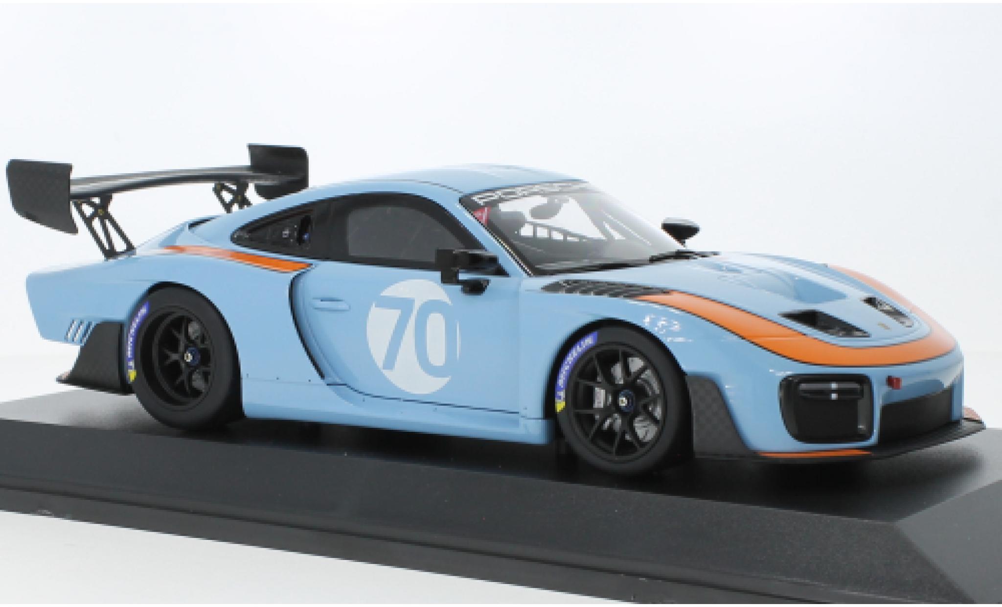 Porsche 935 1/18 Minichamps /19 blauw clair/oranje 2019 modelauto