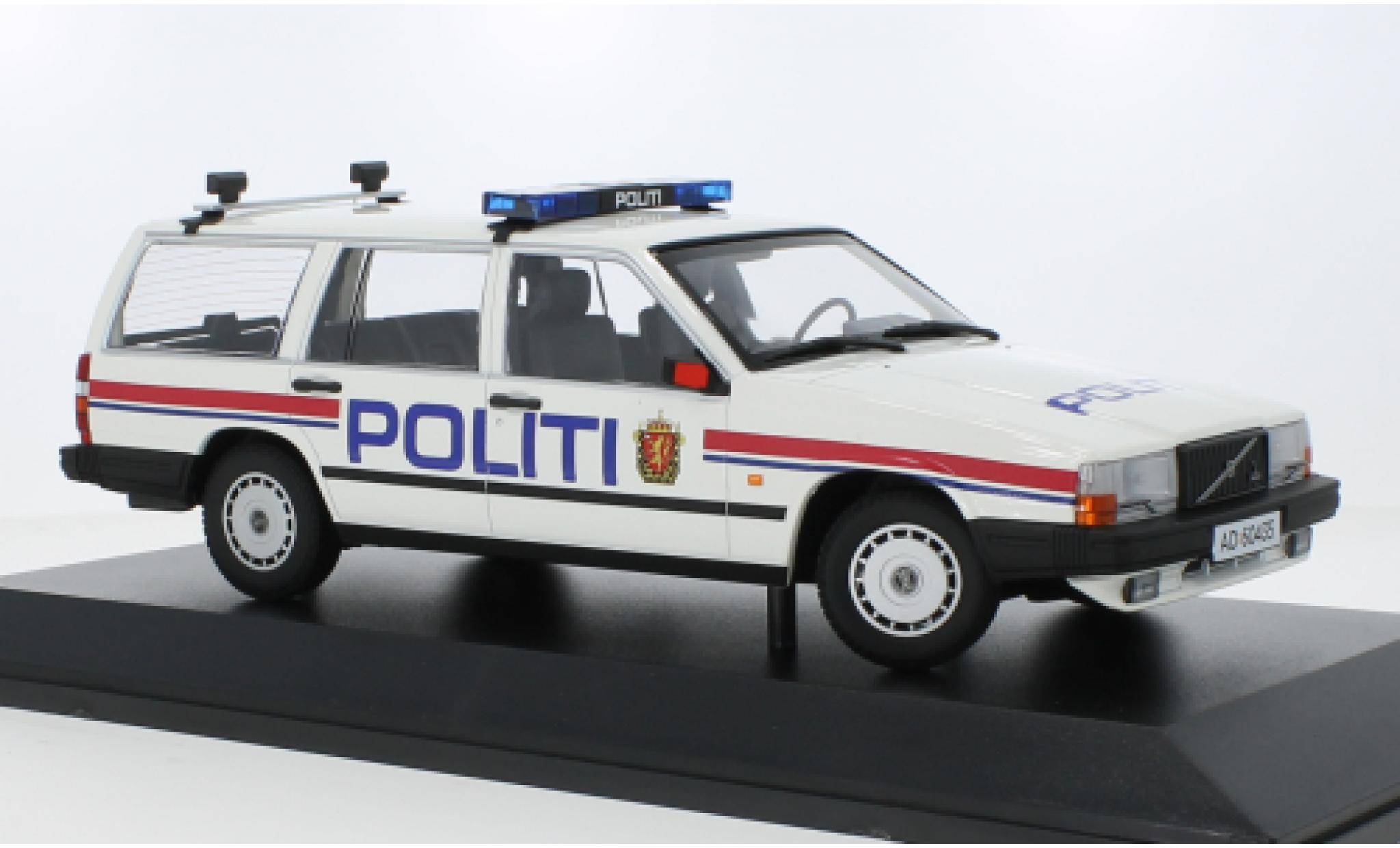 Volvo 740 1/18 Minichamps GL Stationwagen Politi (N) 1986 modelauto