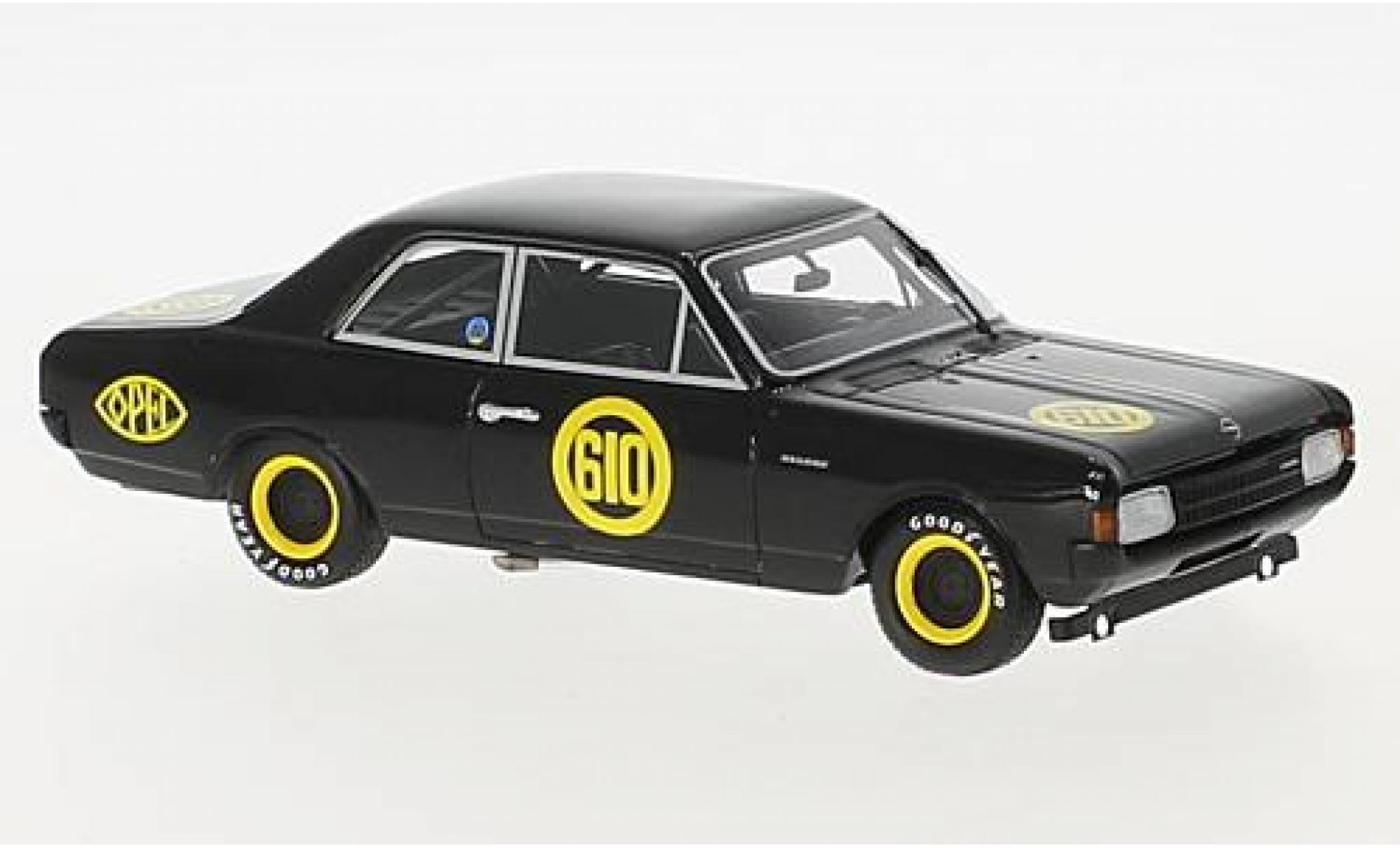 Opel Rekord 1/43 Minichamps 1900 No.610 Hockenheim 1968 Schwarze Witwe E.Bitter modelauto