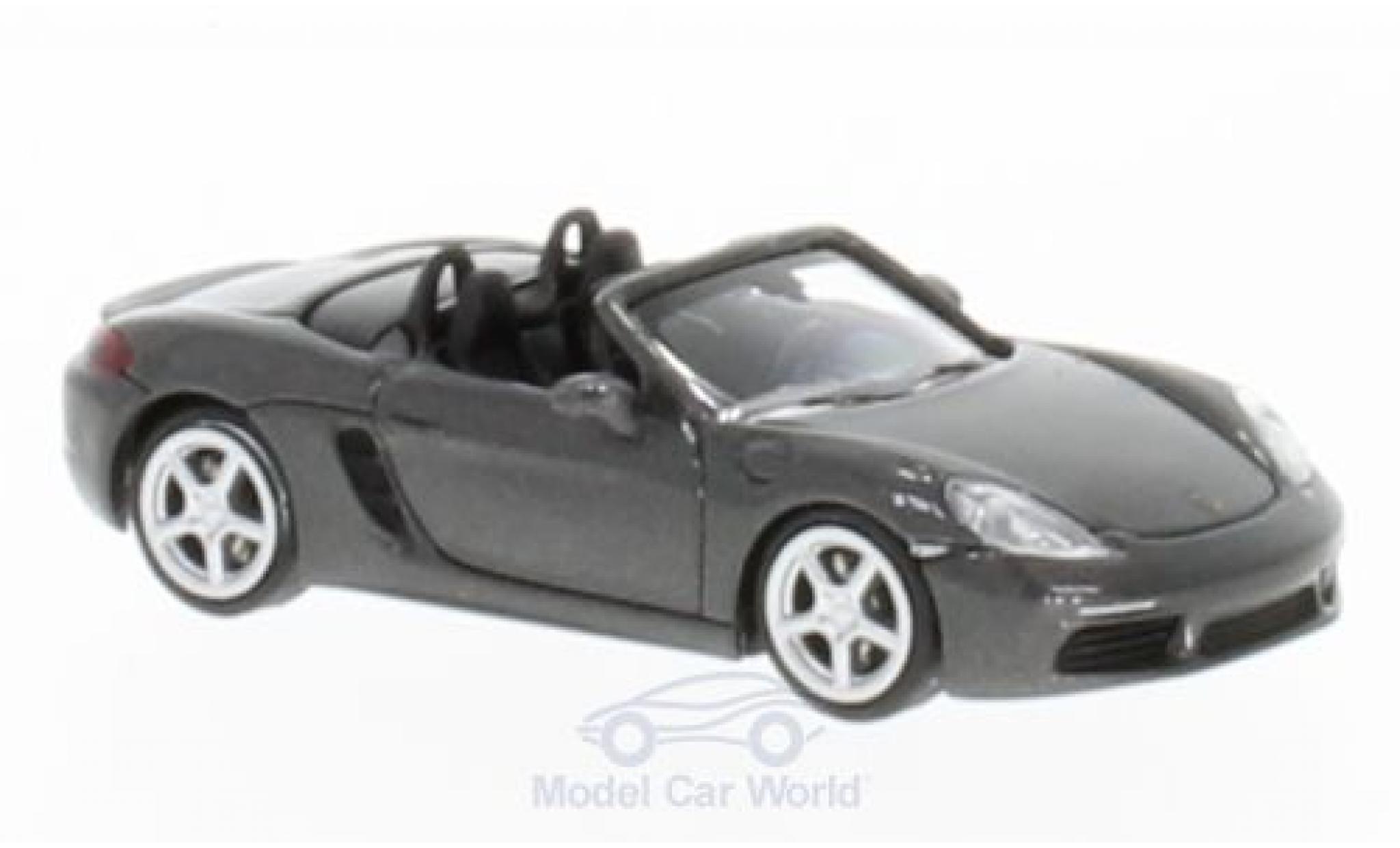 Porsche Boxster 1/87 Minichamps 718 metallic grijs 2016 modelauto
