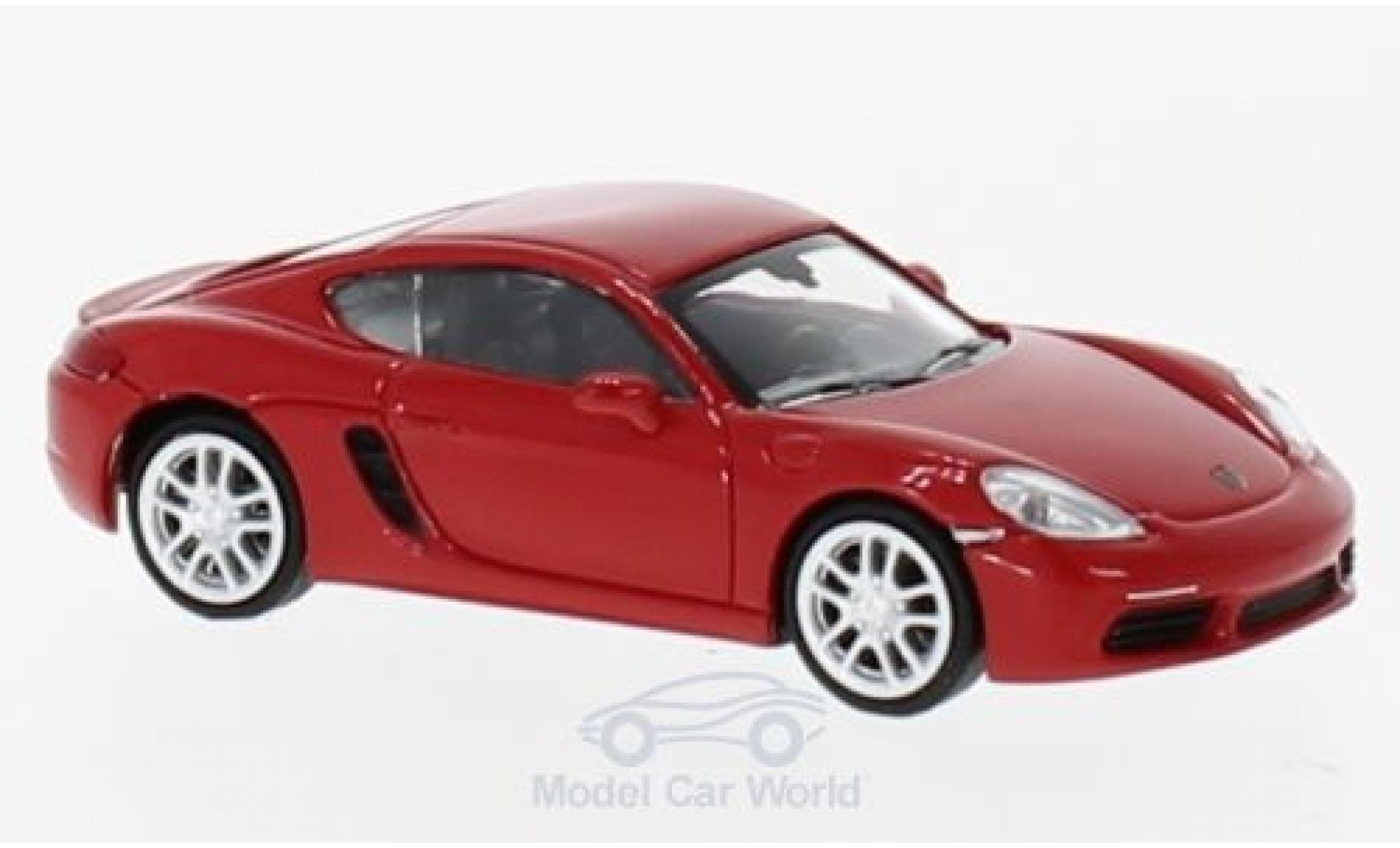 Porsche Cayman 1/87 Minichamps 718 rood 2016 modelauto