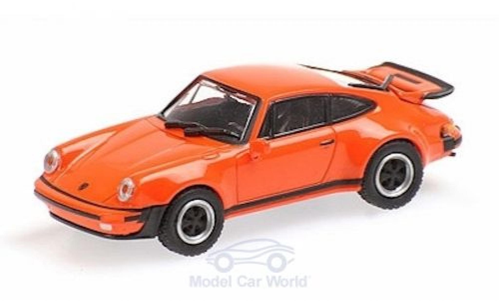 Porsche 930 Turbo 1/87 Minichamps 911 () Turbo oranje 1977 modelauto