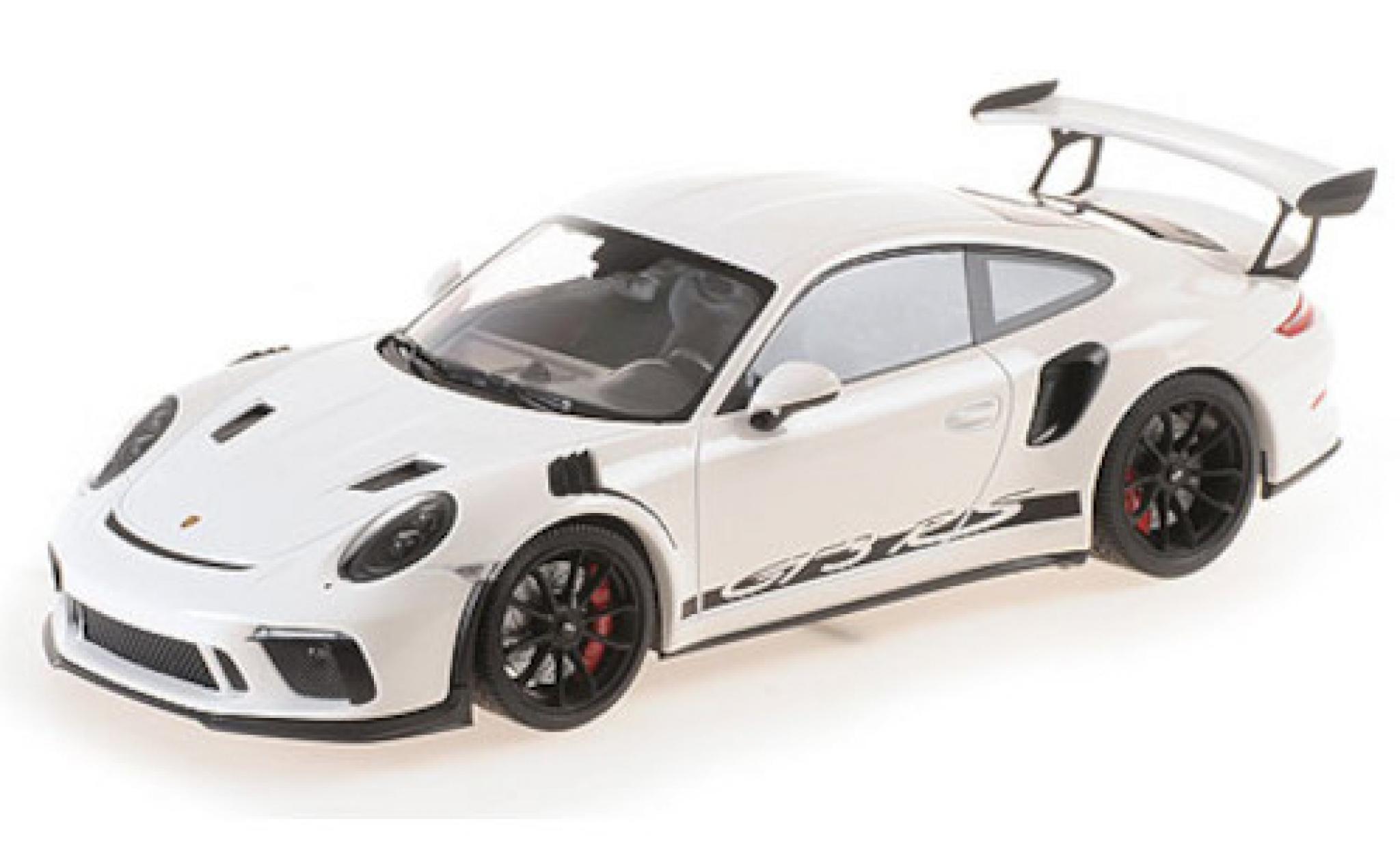 Porsche 992 GT3 R 1/18 Minichamps 911 (991.2) GT3 RS wit 2019 mit zwarten Felgen modelauto