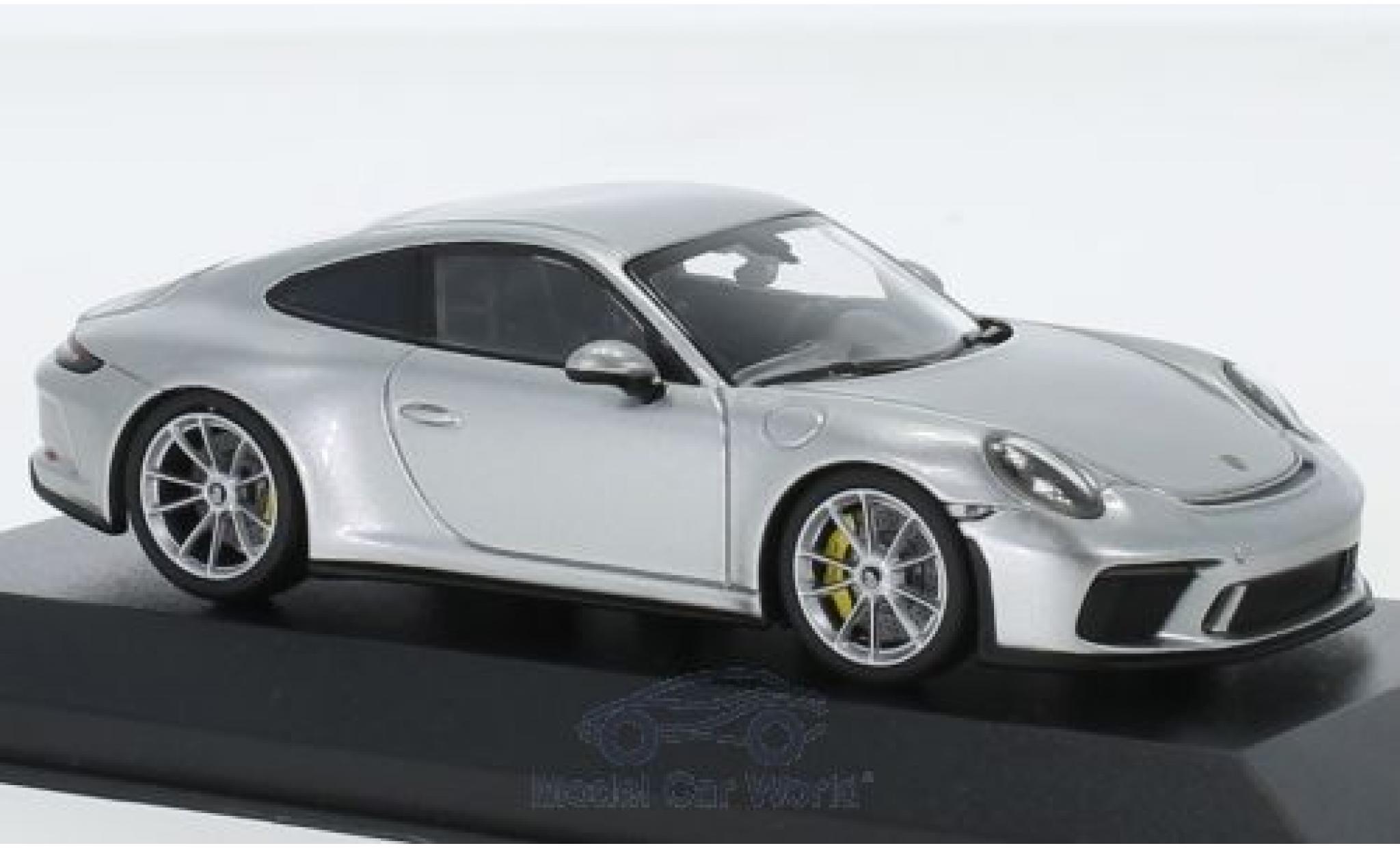 Porsche 991 GT3 1/43 Minichamps 911 (.2) GT3 Touring grijs 2018 modelauto