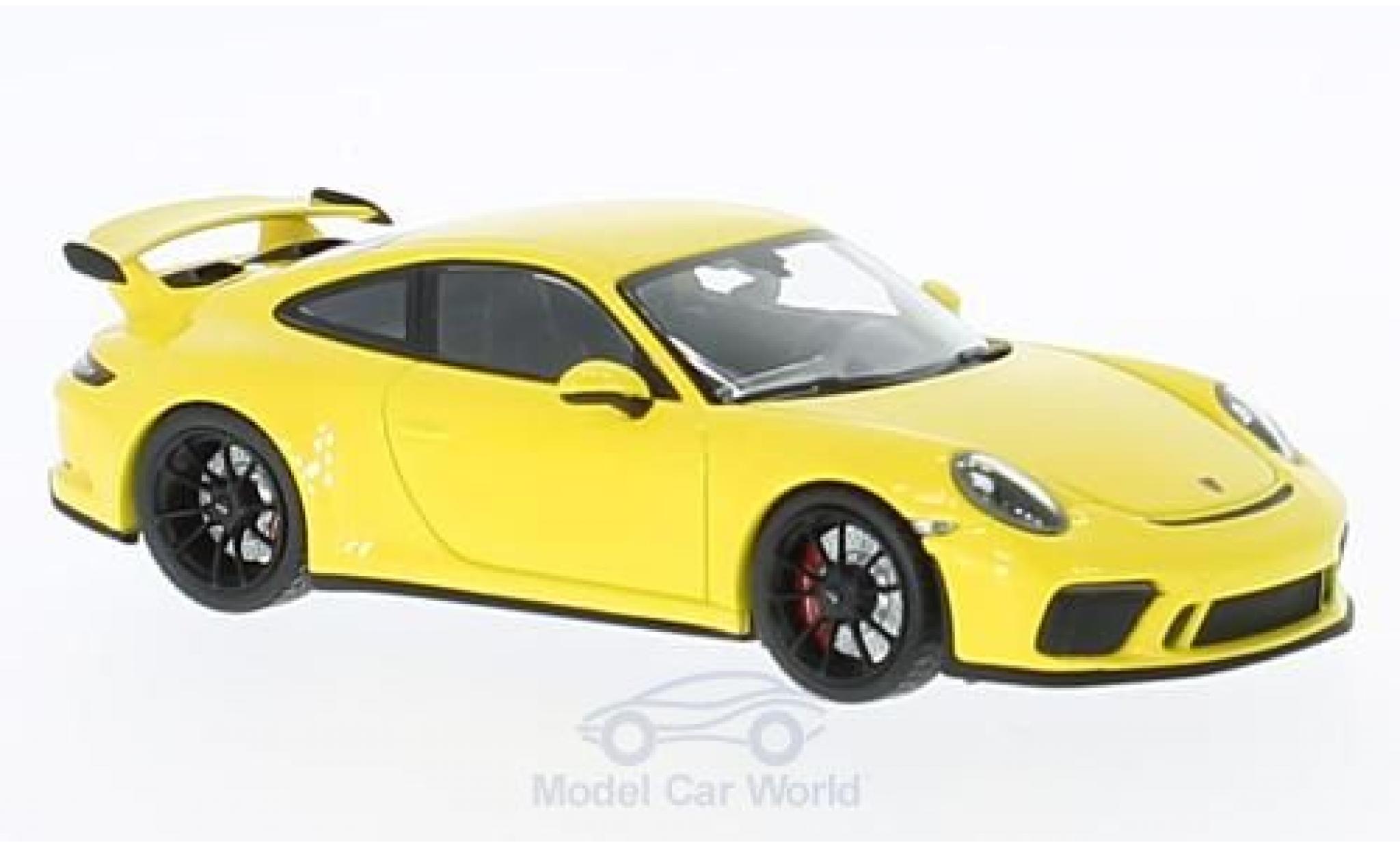 Porsche 991 GT3 1/43 Minichamps 911 () GT3 geel 2016 modelauto