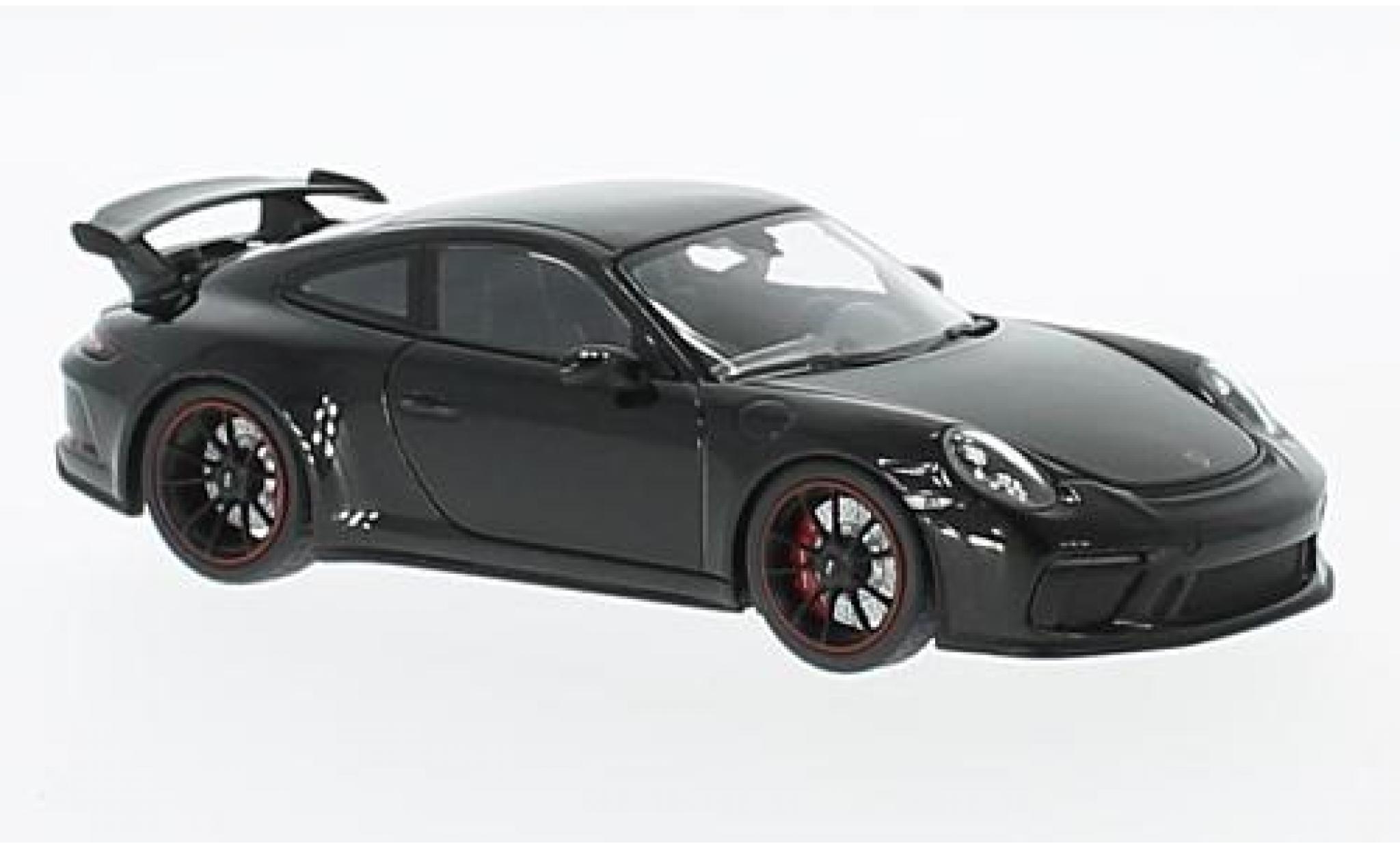 Porsche 991 GT3 1/18 Minichamps 911 () GT3 metallic zwart 2017 modelauto