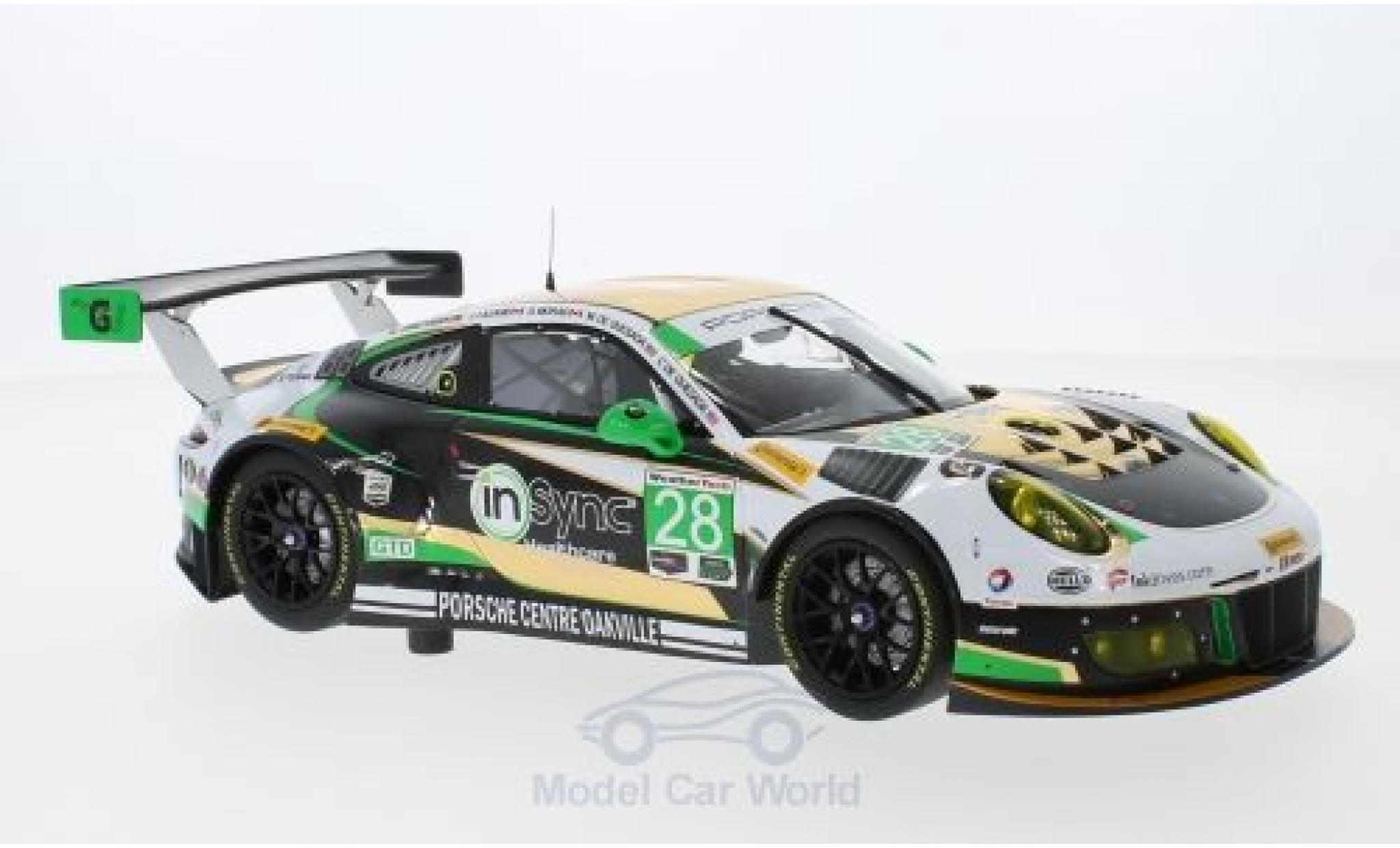 Porsche 991 GT3 R 1/18 Minichamps 911 () GT3 R No.28 Alegra Motorsports 24h Daytona 2017 C.de Quesada/M.Christensen/D.Morad/J.Lazare modelauto