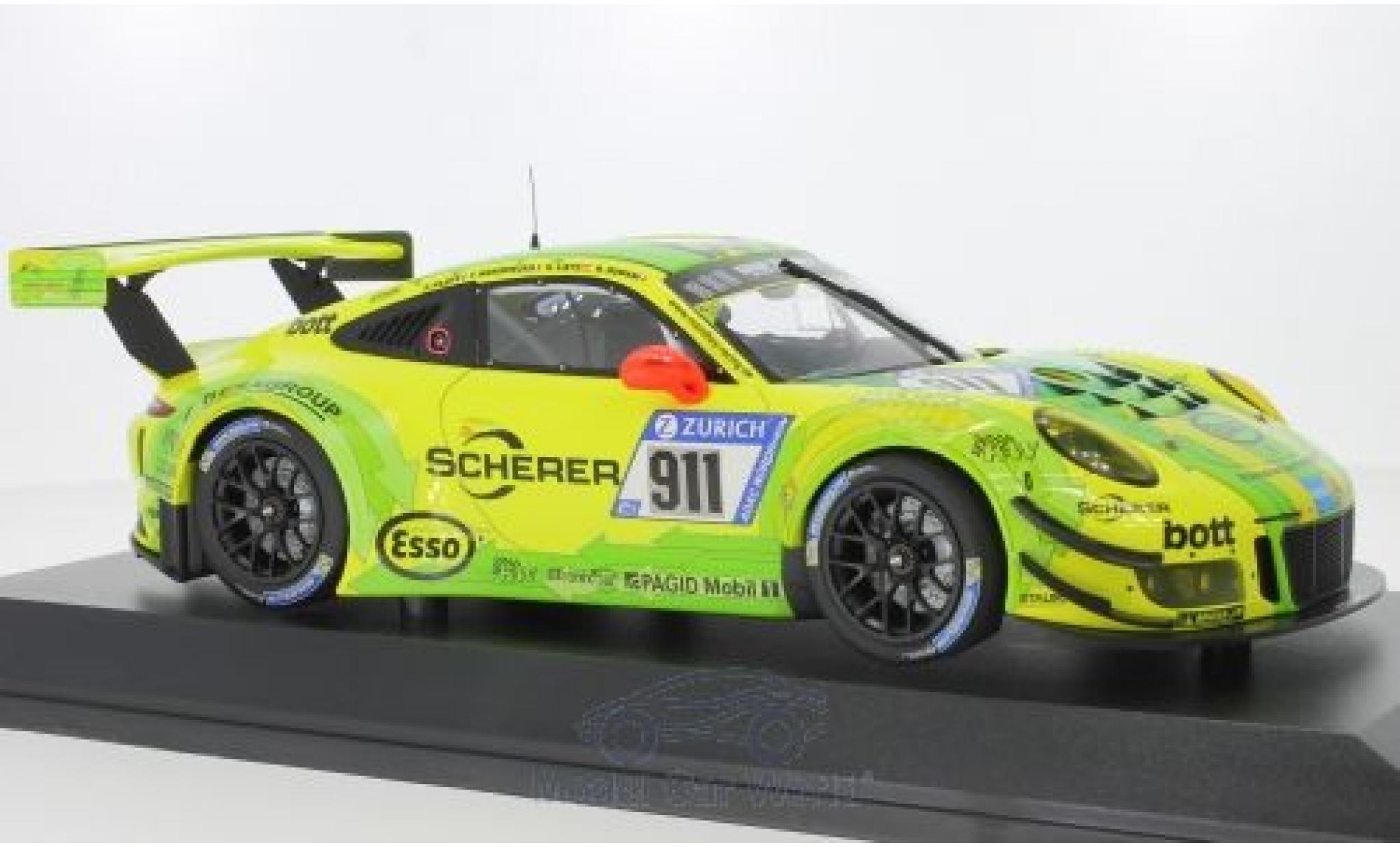 Porsche 991 GT3 R 1/18 Minichamps 911 () GT3 R No.911 Manthey Racing 24h N&uuml;rburgring 2017 R.Dumas/F.Makowiecki/P.Pilet/R.Lietz modelauto