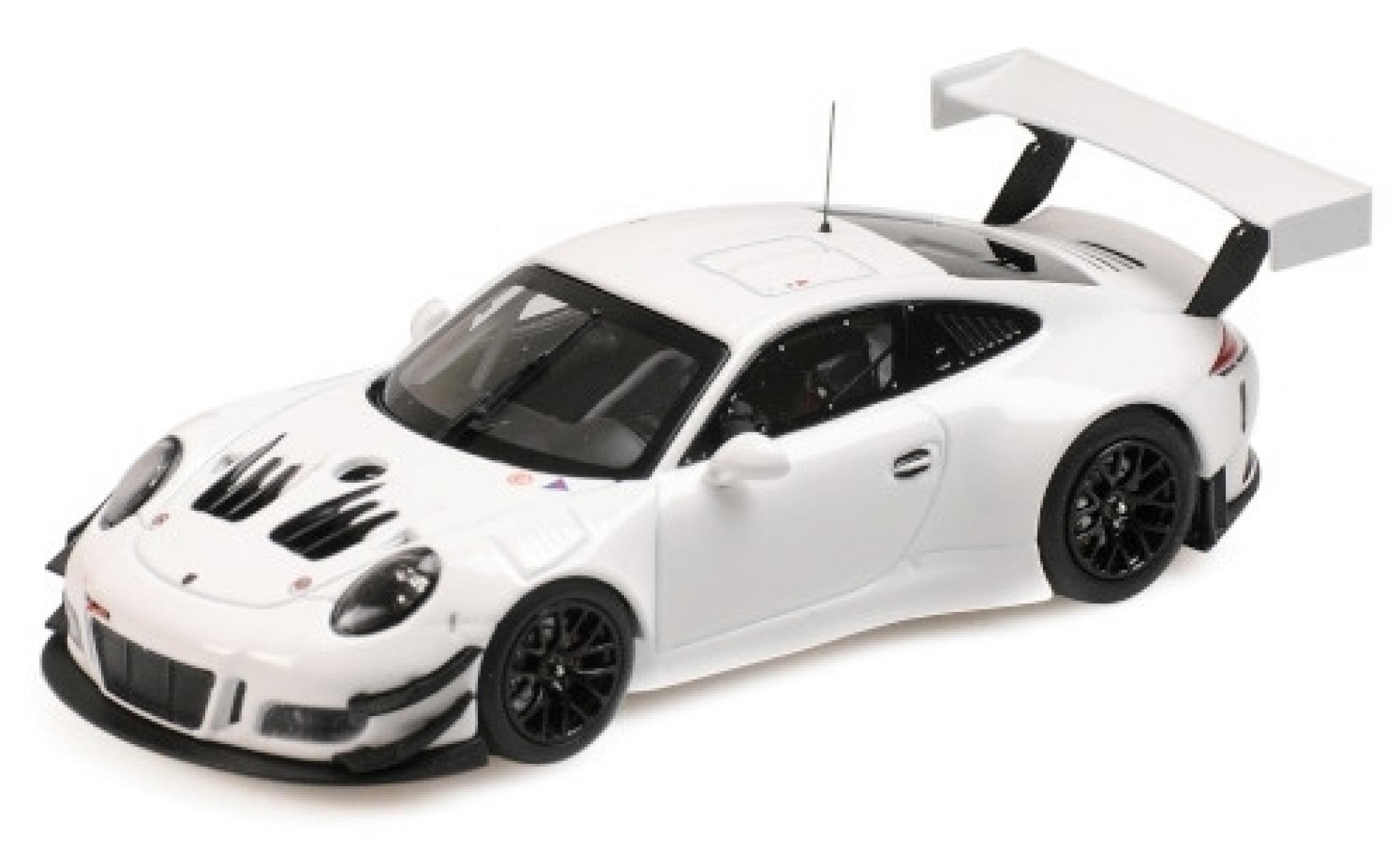 Porsche 991 GT3 R 1/43 Minichamps 911 () GT3 R wit 2018 Plain Body Version modelauto