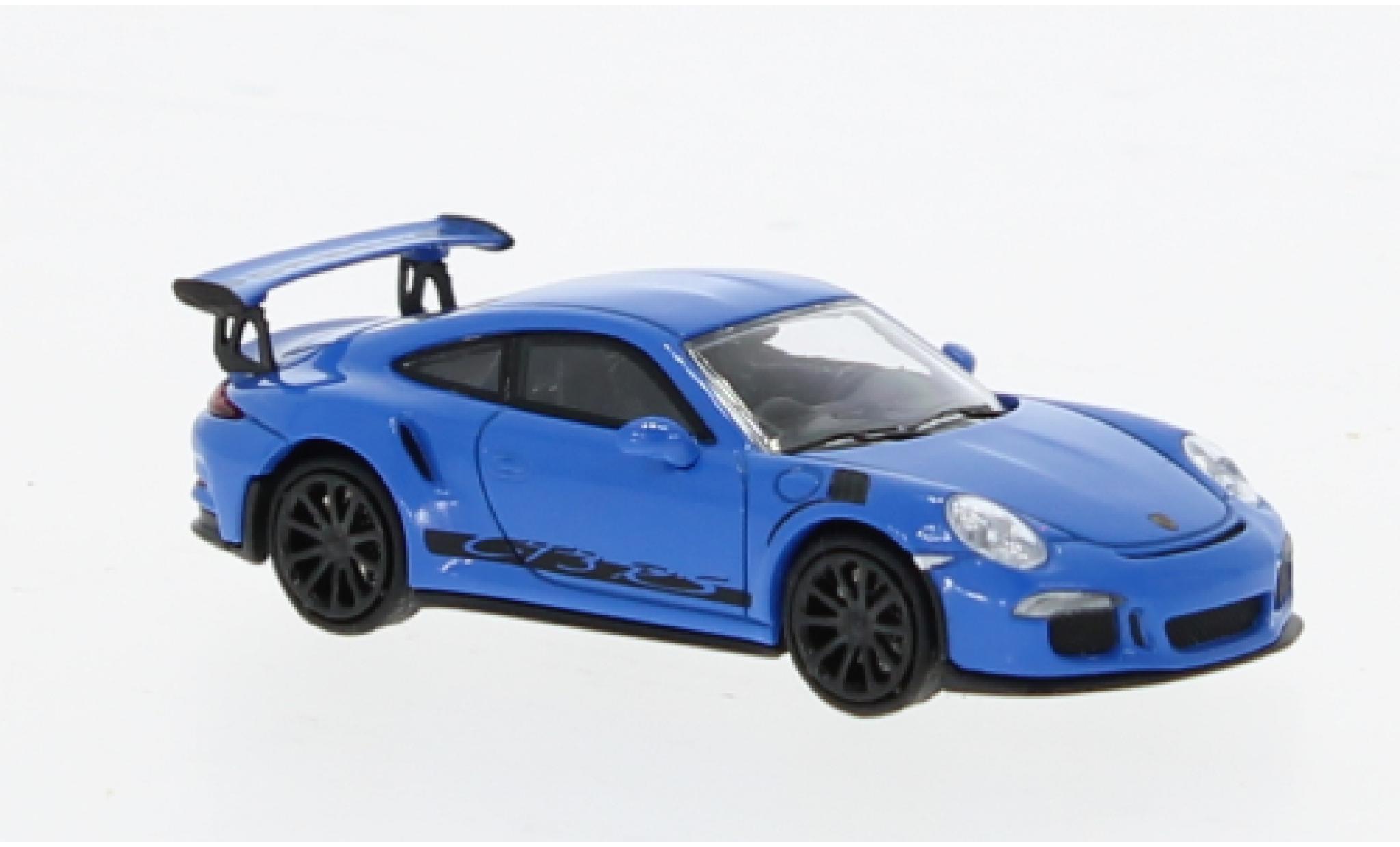 Porsche 991 GT3 RS 1/87 Minichamps 911  blauw 2015 1:87 modelauto
