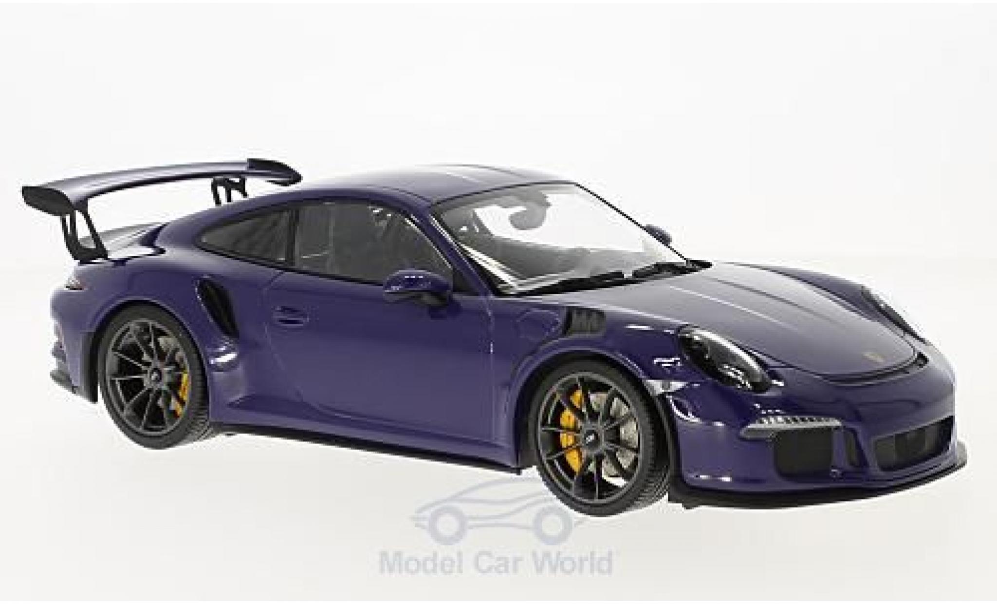 Porsche 991 GT3 RS 1/18 Minichamps 911 () GT3 RS paarsee 2015 modelauto