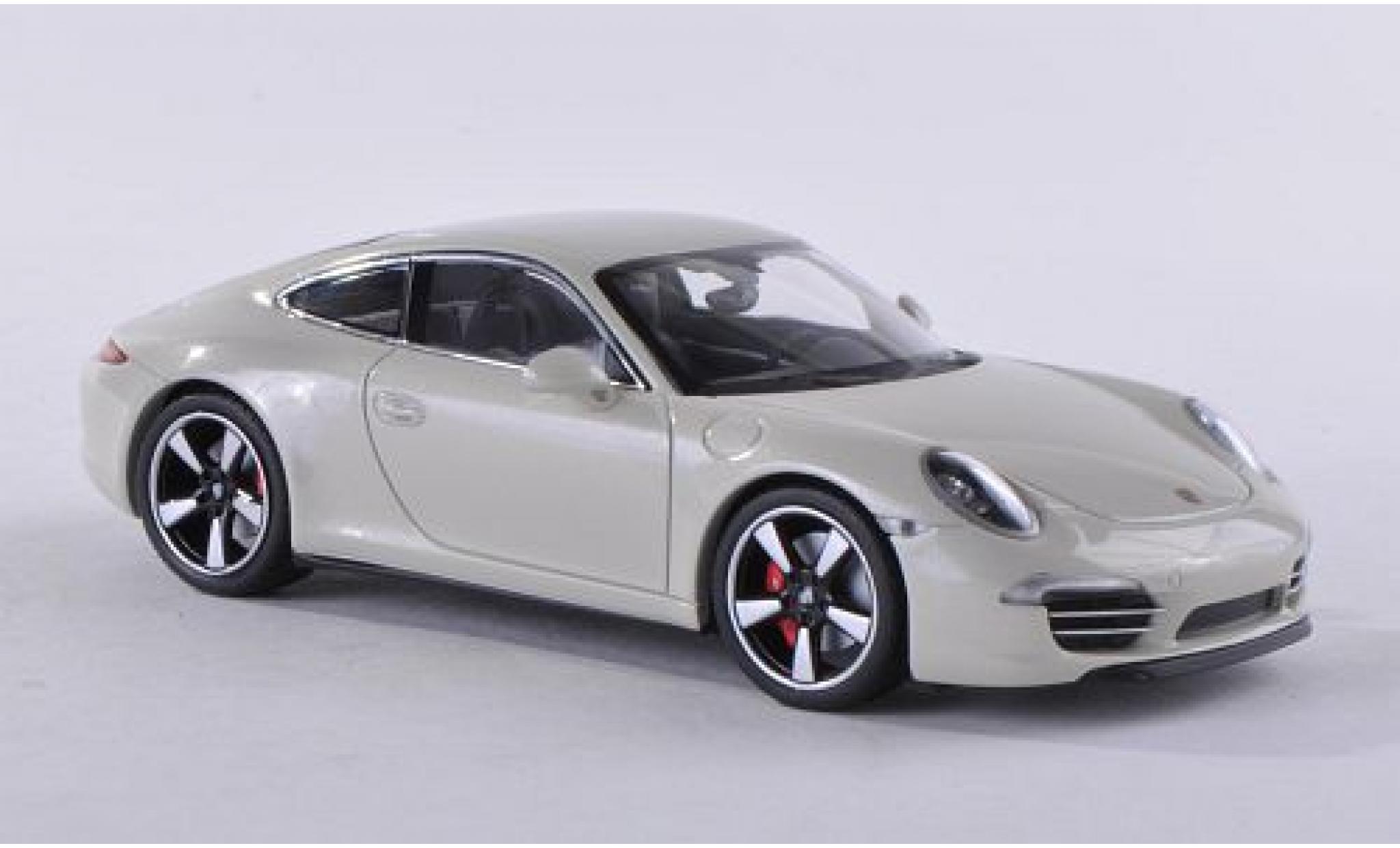Porsche 991 1/43 Minichamps 911 () metallic wit 2013 50 ann&eacute;es modelauto