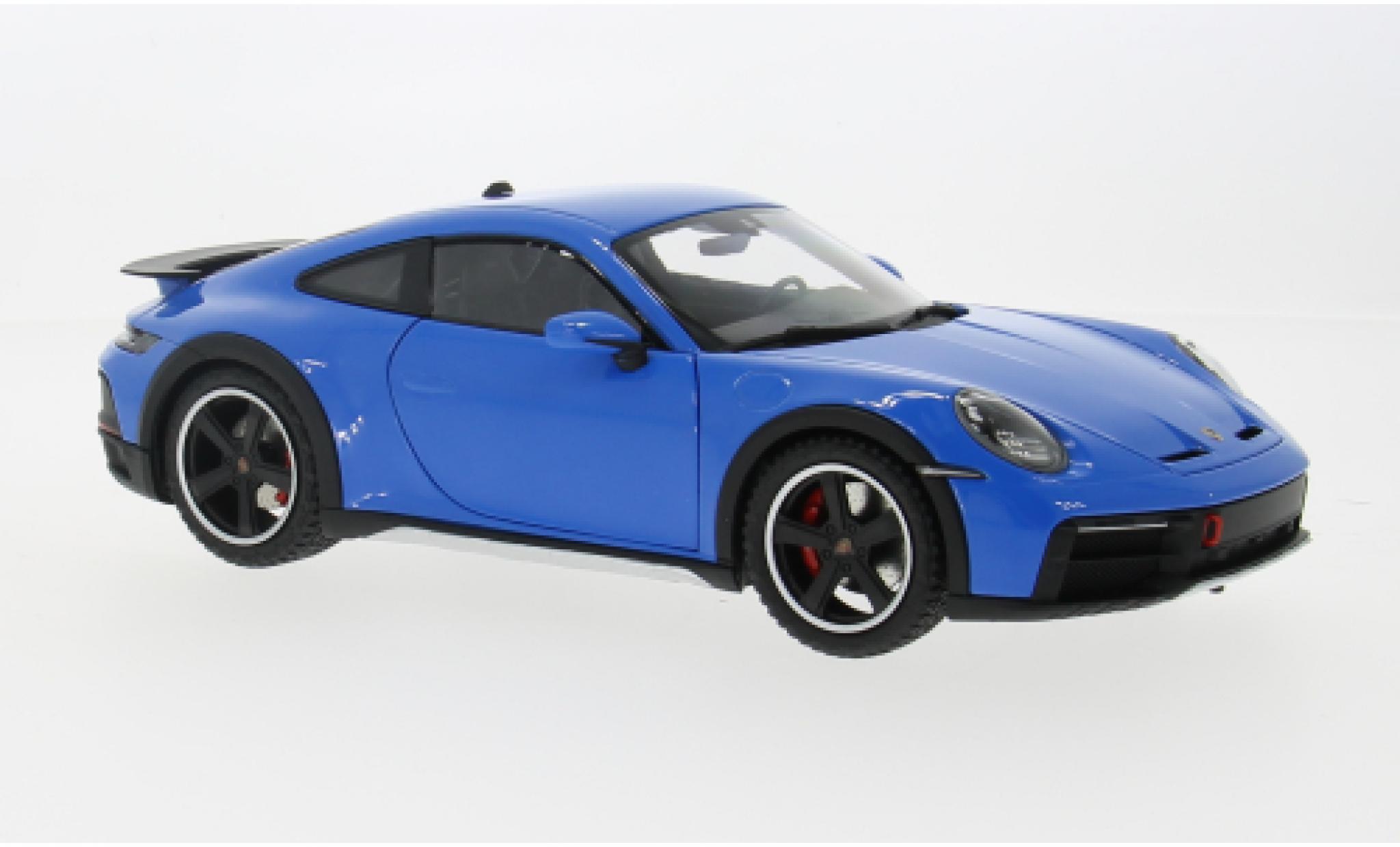 Porsche 992 1/18 Minichamps 911  Dakar blauw 2022 1:18 modelauto