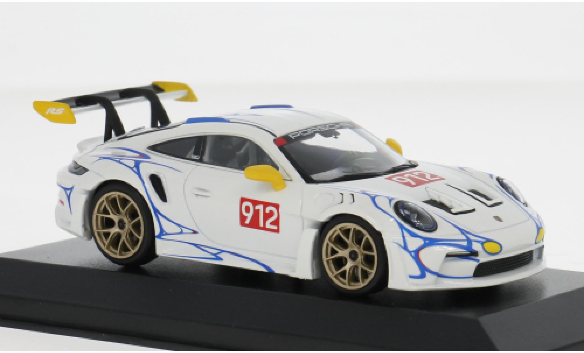 Porsche 992 GT3 R 1/43 Minichamps 911  S wit/geel 2023 1:43 modelauto
