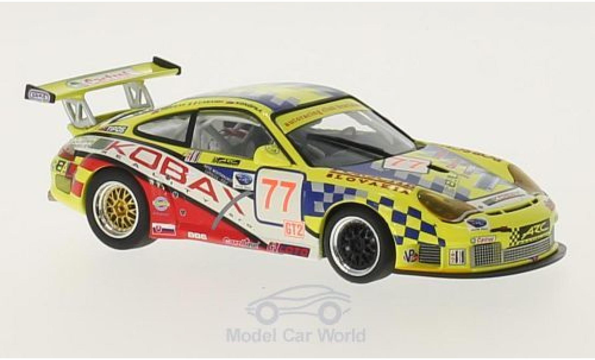 Porsche 997 GT3 RSR 1/43 Minichamps 911 (996) GT3 RSR No.77 Autoracing Club Bratislava Kobax 12h Sebring 2008 M.Konopka/M.Casadei/M.Hornak modelauto