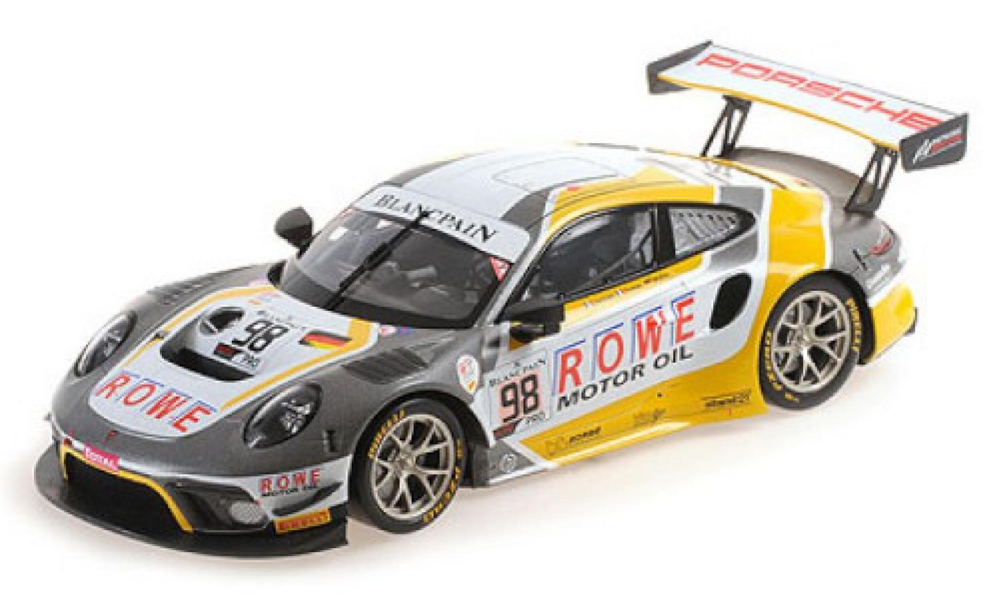 Porsche 992 GT3 R 1/18 Minichamps 911 GT3 R (991.2) No.98 ROWE Racing 24h Spa 2019 R.Dumas/M.Jaminet/S.M&uuml;ller modelauto