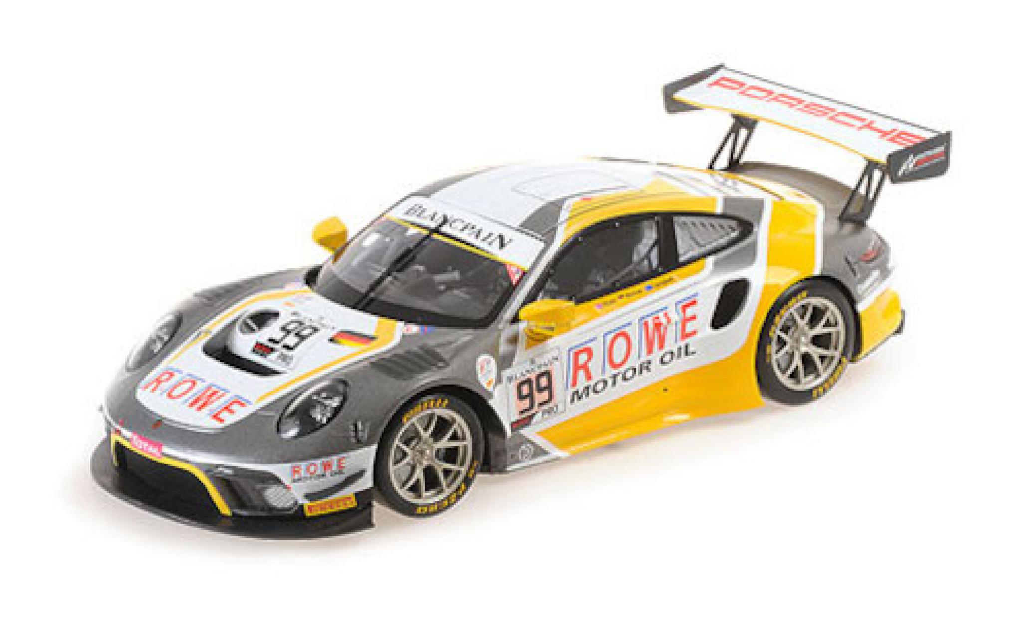 Porsche 992 GT3 R 1/18 Minichamps 911 GT3 R (991.2) No.99 ROWE Racing ROWE 24h Spa 2019 M.Campbell/D.Olsen/D.Werner modelauto