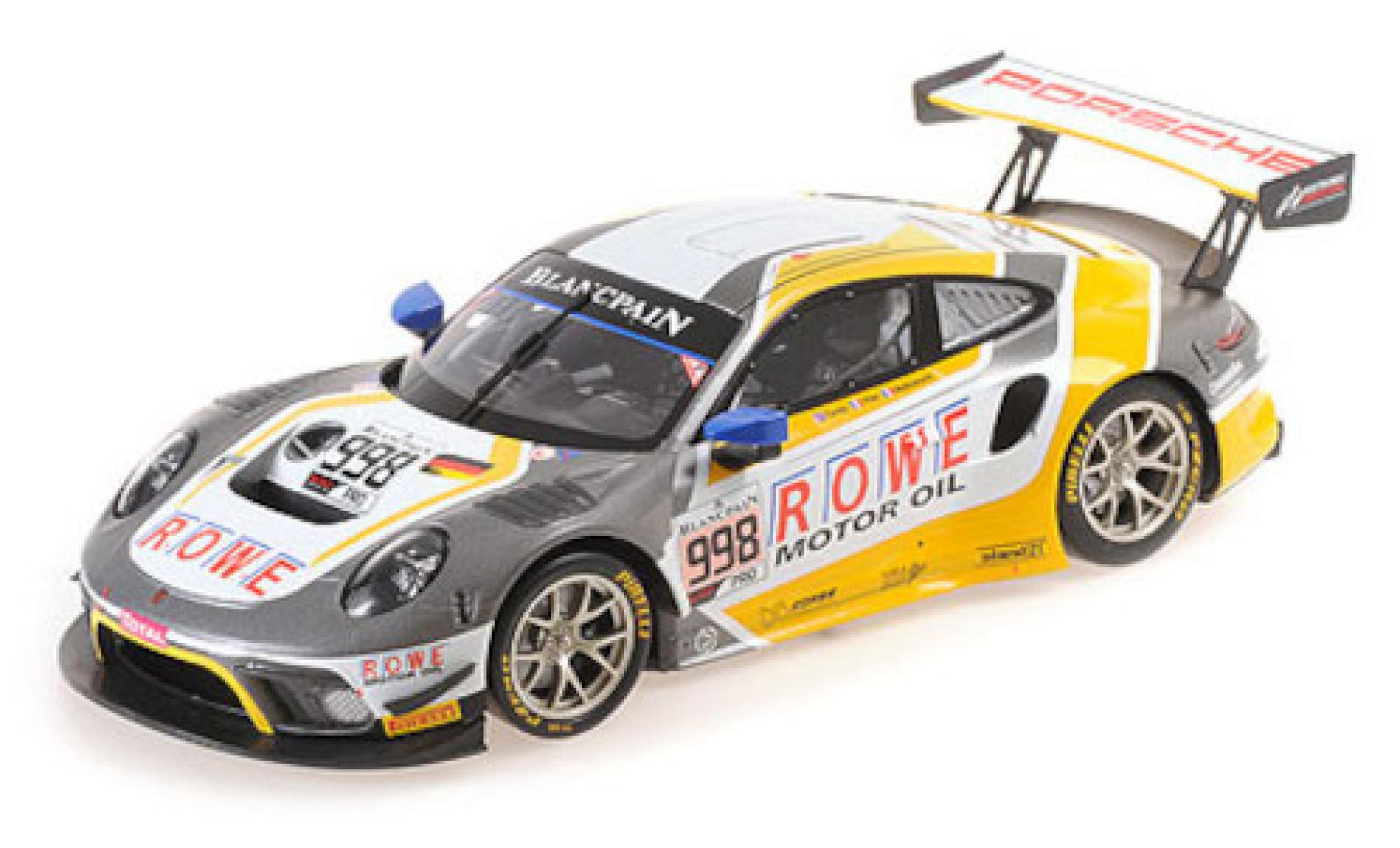 Porsche 992 GT3 R 1/18 Minichamps 911 GT3 R (991.2) No.998 ROWE Racing 24h Spa 2019 F.Makowiecki/P.Pilet/N.Tandy modelauto