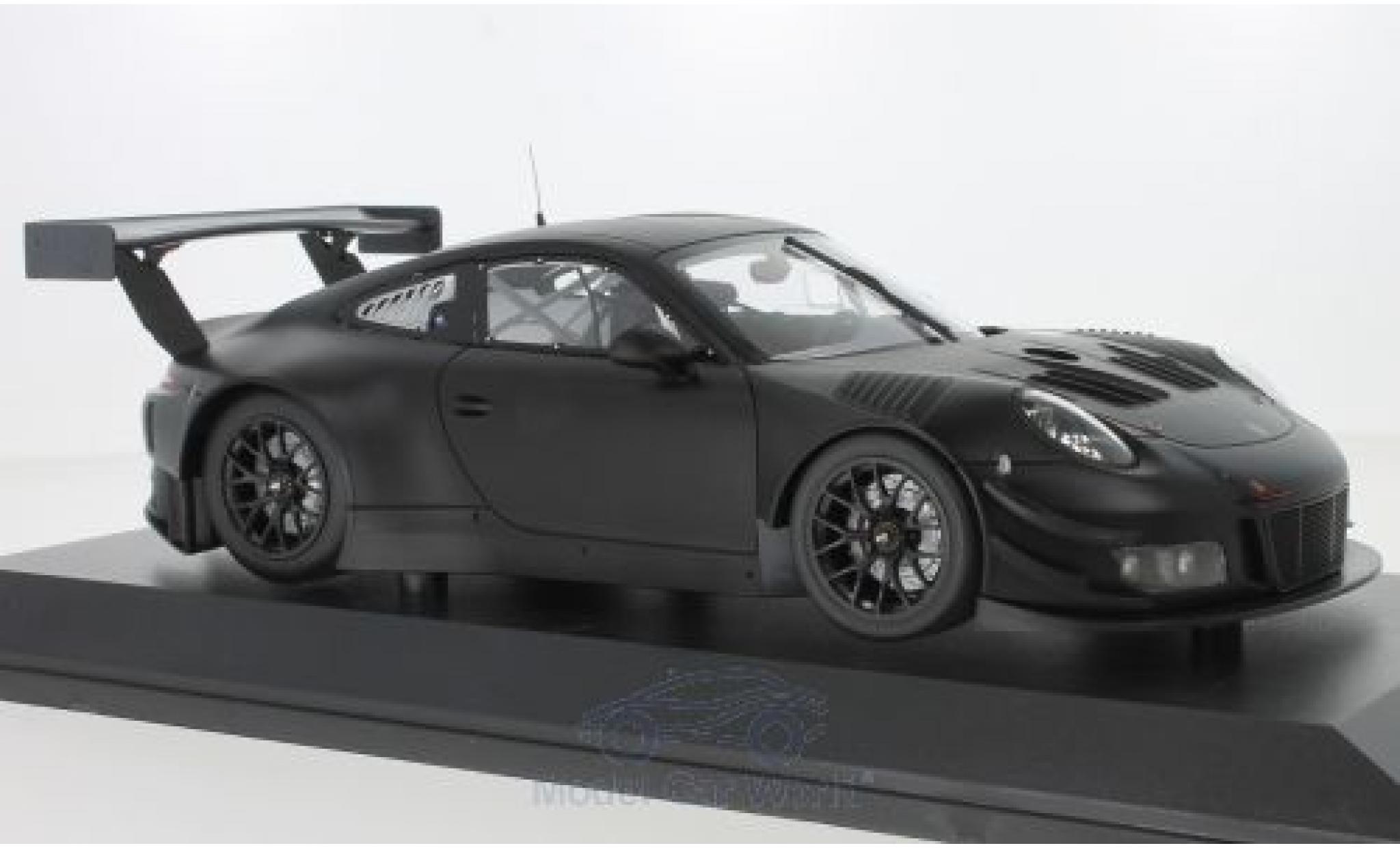 Porsche 991 GT3 R 1/18 Minichamps 911 GT3 R matt-zwart 2018 Plainbody Version modelauto
