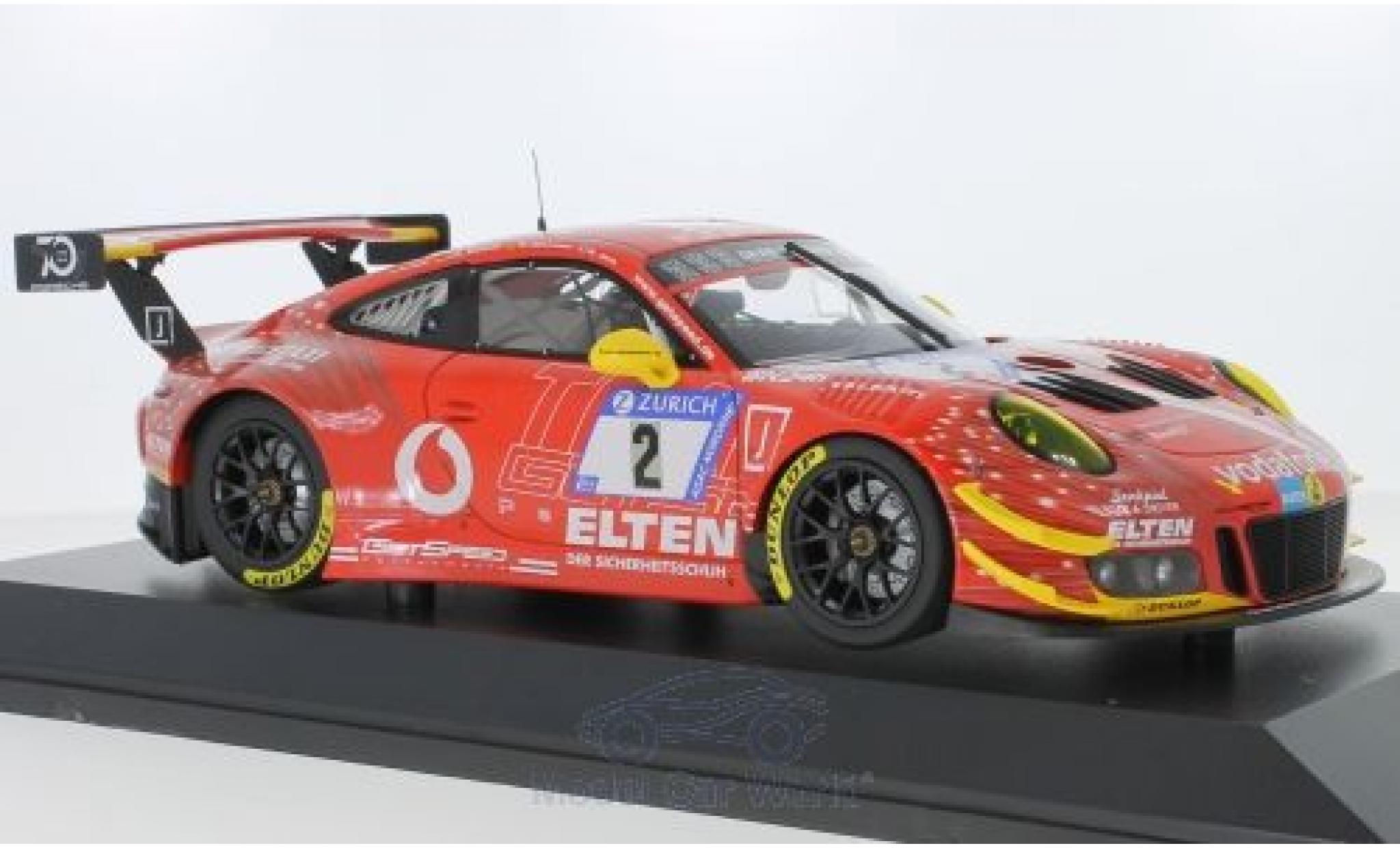 Porsche 991 GT3 R 1/18 Minichamps 911 GT3 R No.2 Gigaspeed Team Getspeed Vodafone 24h N&uuml;rburgring 2018 S.Jans/M.B&ouml;ckmann/J.E.Slooten/L.Luhr modelauto