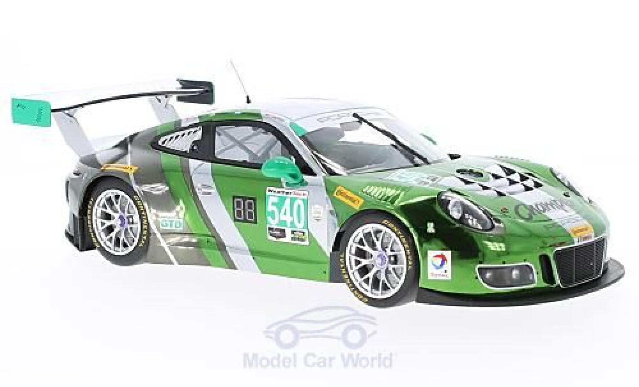 Porsche 991 GT3 R 1/18 Minichamps 911 GT3 R No.540 Black Swan Racing 24h Daytona 2016 P.Long/A.Pilgrim/N.Catsburg/T.Pappas modelauto