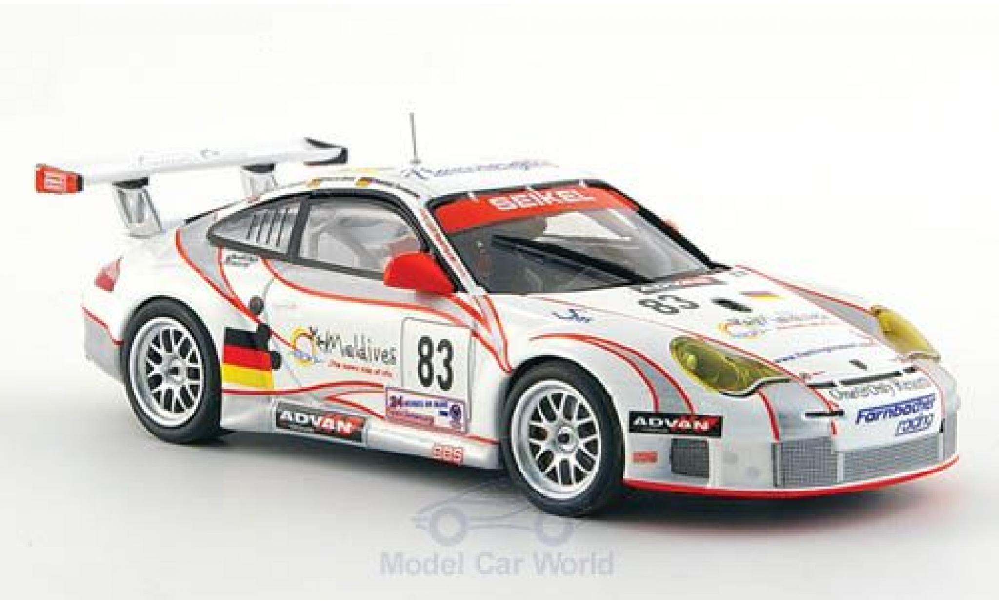 Porsche 997 GT3 RSR 1/43 Minichamps 911 GT3 RSR No.83 Seikel Motorsport 24h Le Mans 2006 L.E.Nielsen/P.Ehret/D.Farnbacher modelauto