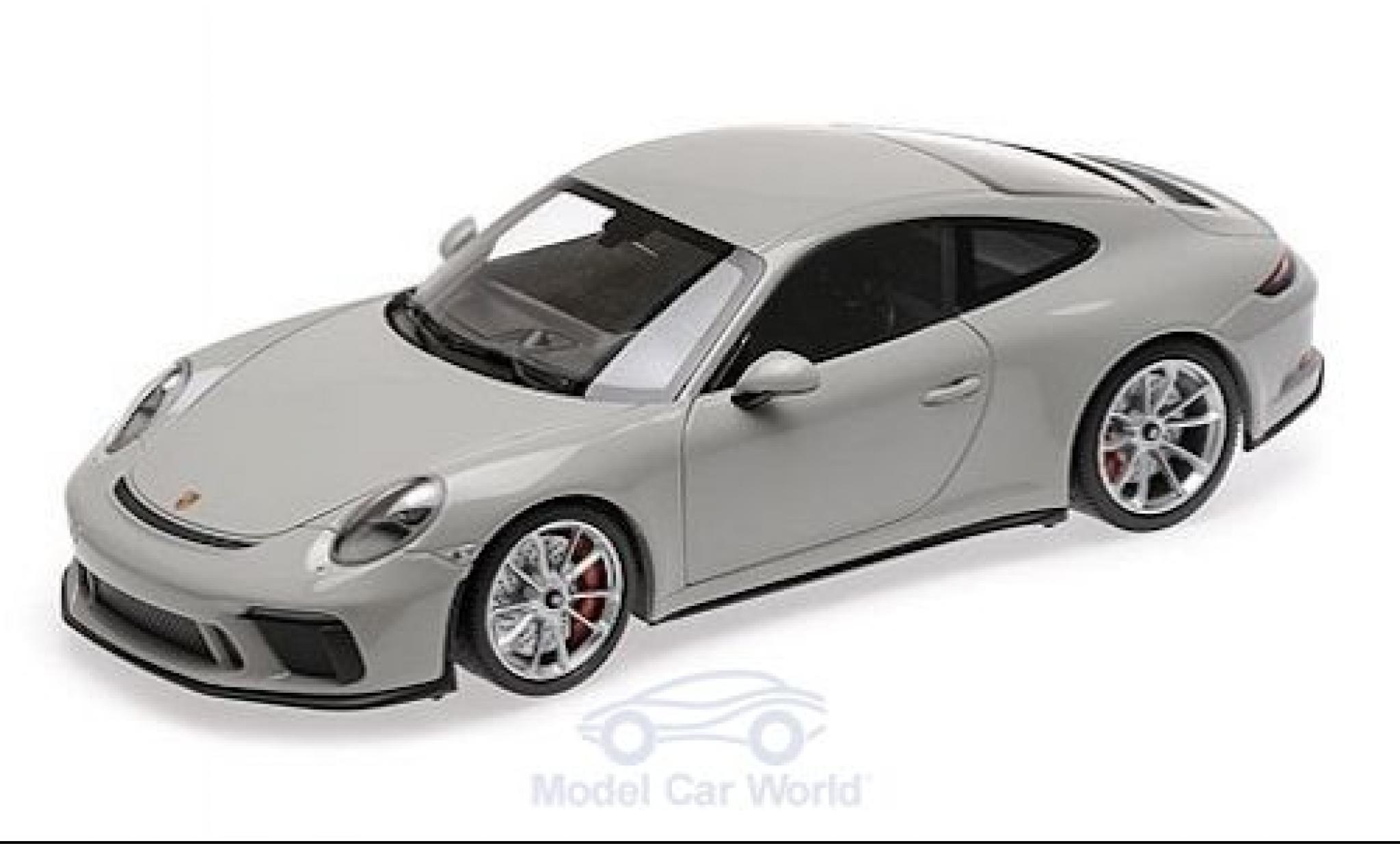 Porsche 991 GT3 1/18 Minichamps 911 GT3 Touring ( II) grijs 2018 modelauto