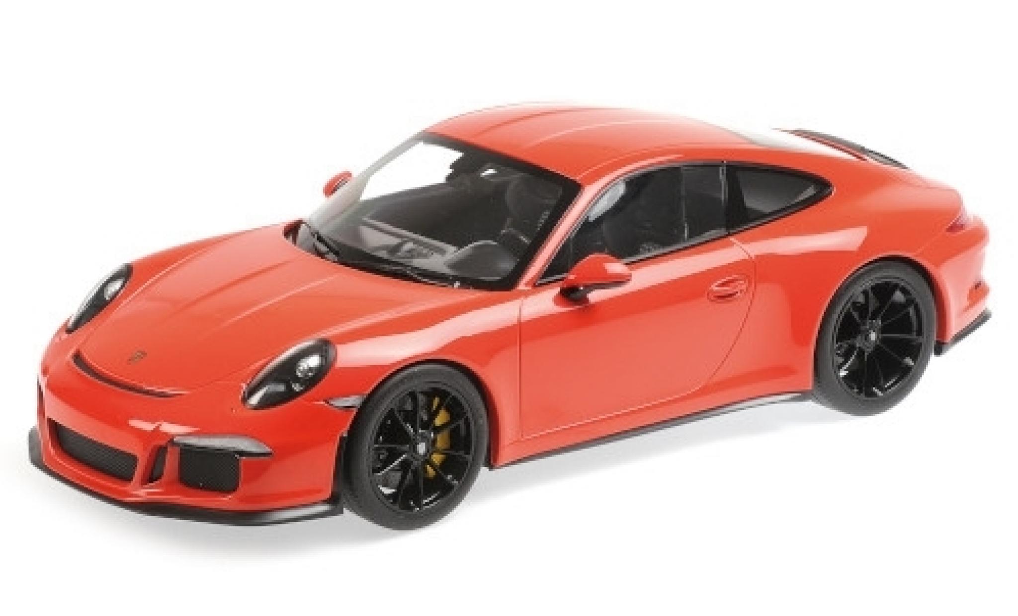 Porsche 991 R 1/12 Minichamps 911 R oranje 2016 modelauto