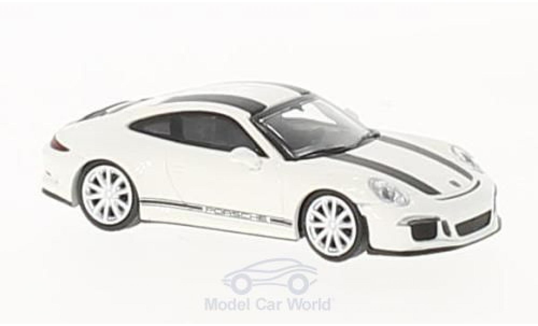 Porsche 991 R 1/87 Minichamps 911 R wit/zwart 2016 modelauto