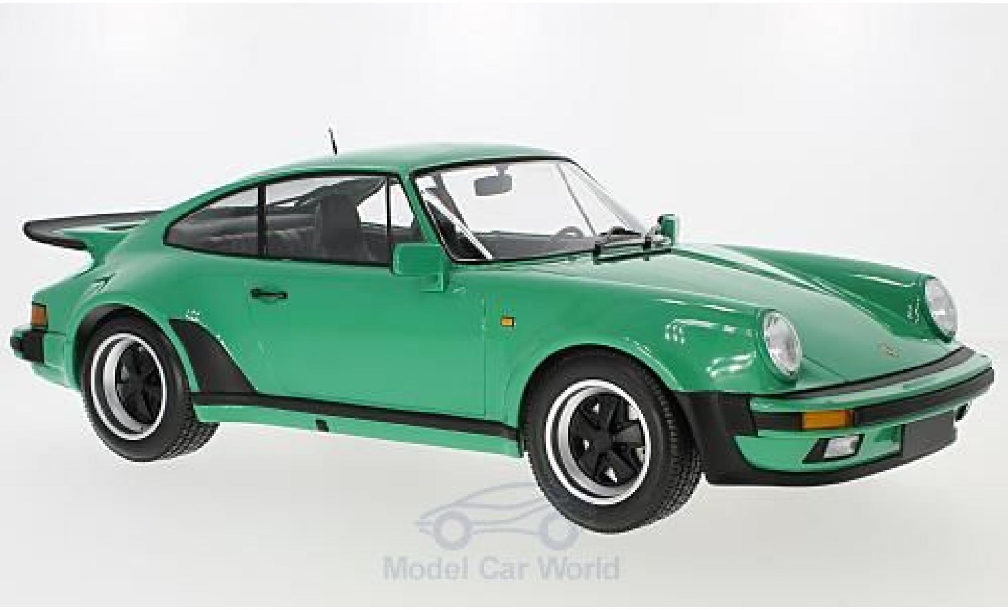 Porsche 930 Turbo 1/12 Minichamps 911 Turbo groen 1977 modelauto