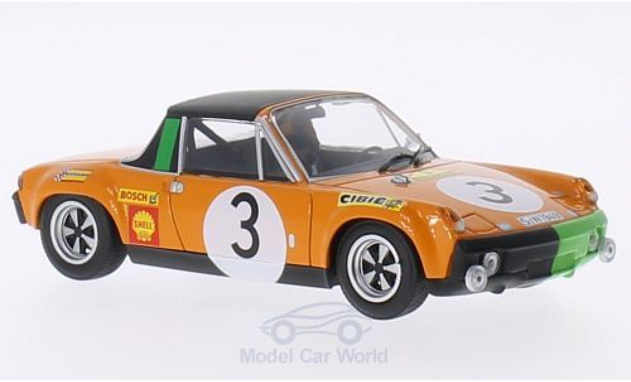 Porsche 914 1/43 Minichamps /6 No.3 Marathon de la Route 1970 B.Waldegard/J.Andersson/Chasseuil modelauto