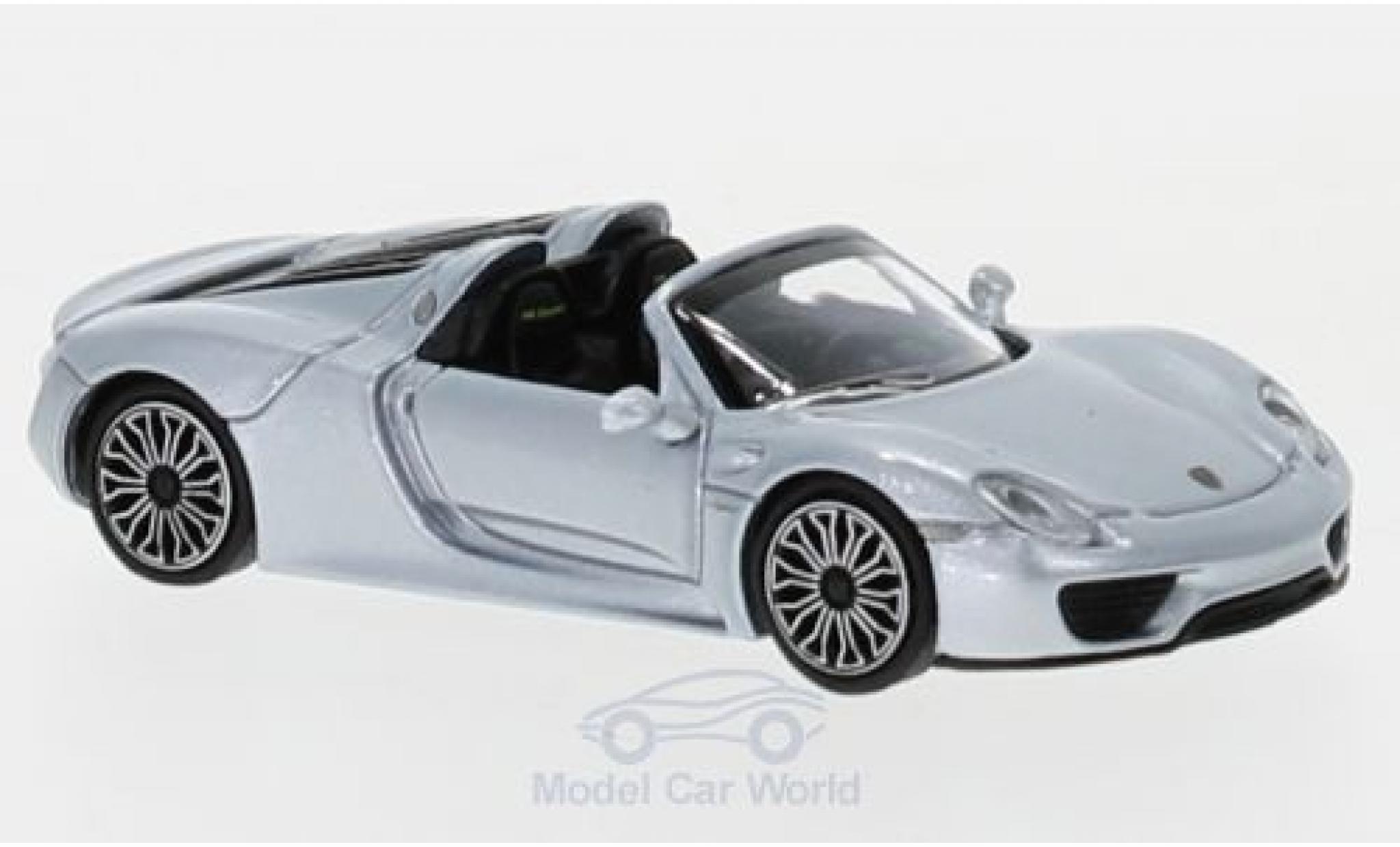 Porsche 918 1/87 Minichamps Spyder grijs 2015 modelauto