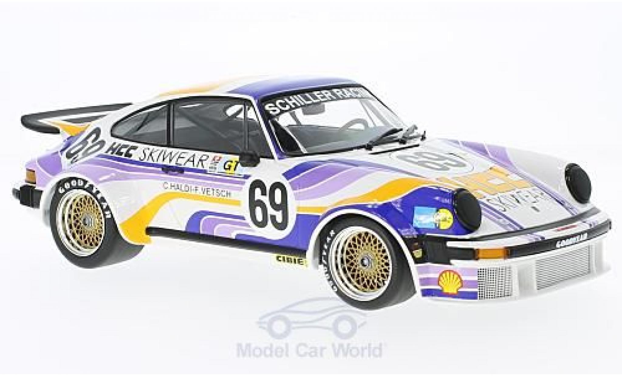 Porsche 934 1976 1/18 Minichamps No.69 Schiller Racing Team 24h Le Mans 1976 C.Haldi/F.Vetsch modelauto
