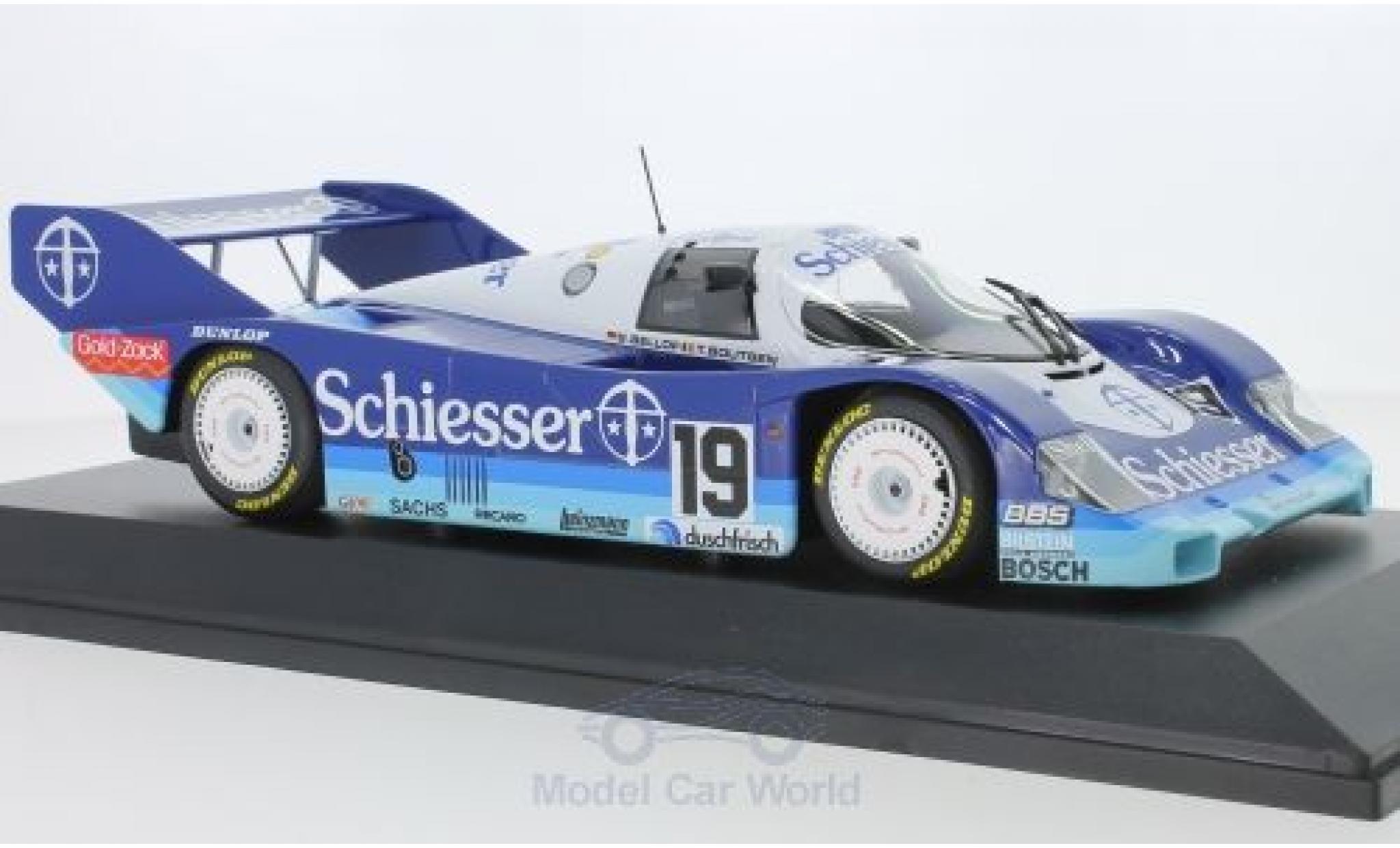 Porsche 956 1985 1/18 Minichamps K No.19 Brun Racing Schiesser 1000 Km Hockenheim 1985 S.Bellof/T.Boutsen modelauto