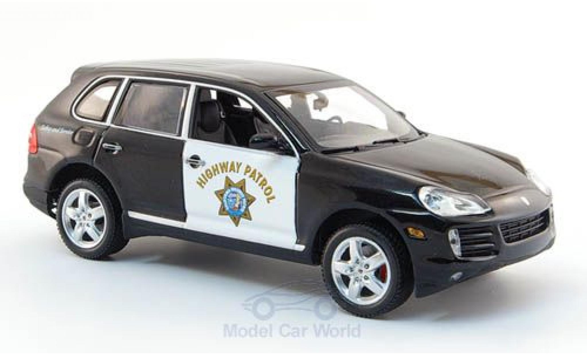 Porsche Cayenne S 1/43 Minichamps Highway Patrol 2007 Politie modelauto