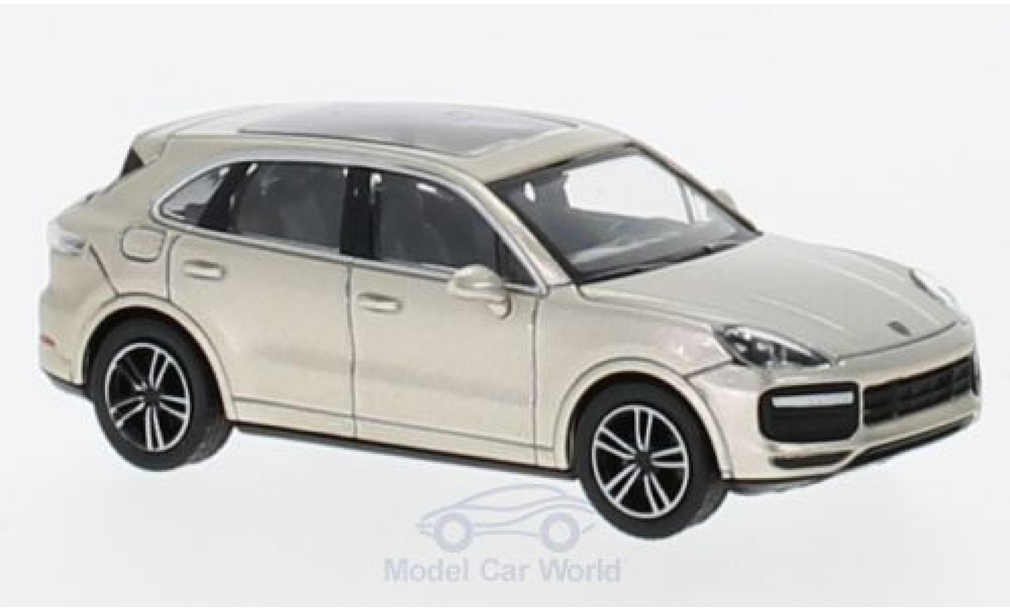 Porsche Cayenne Turbo 1/87 Minichamps Turbo metallic beige 2017 modelauto