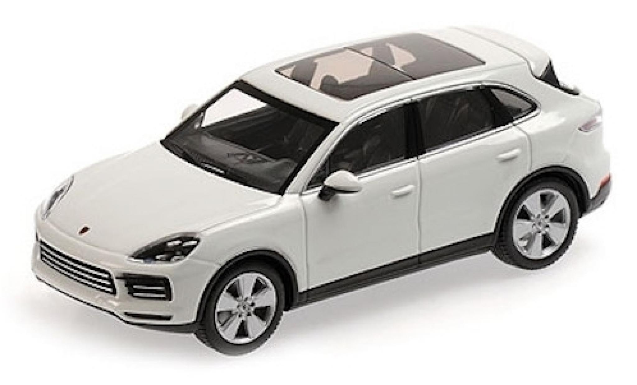 Porsche Cayenne 1/43 Minichamps wit 2017 modelauto