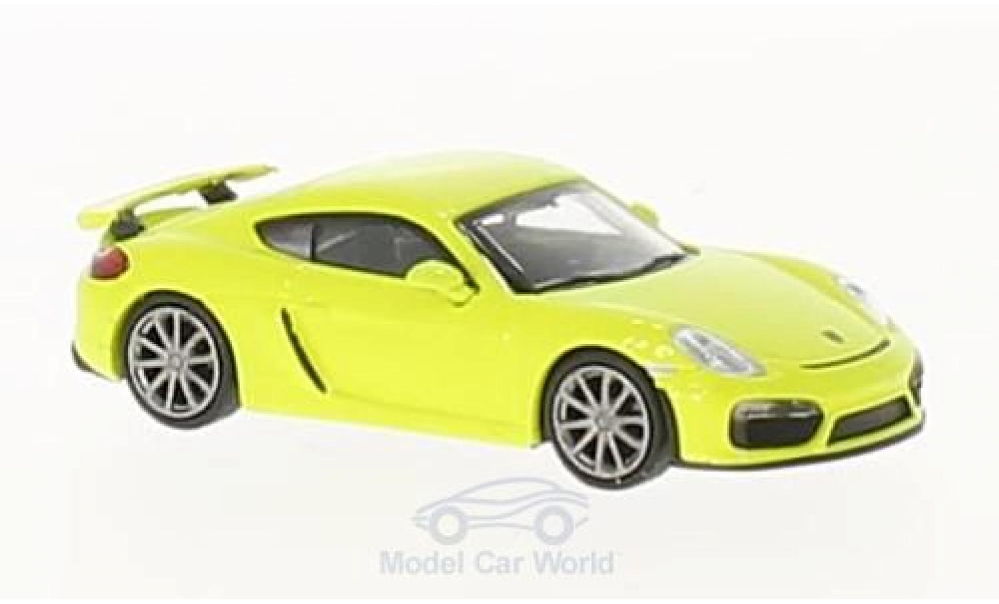 Porsche Cayman GT4 1/87 Minichamps GT4 groen 2016 modelauto