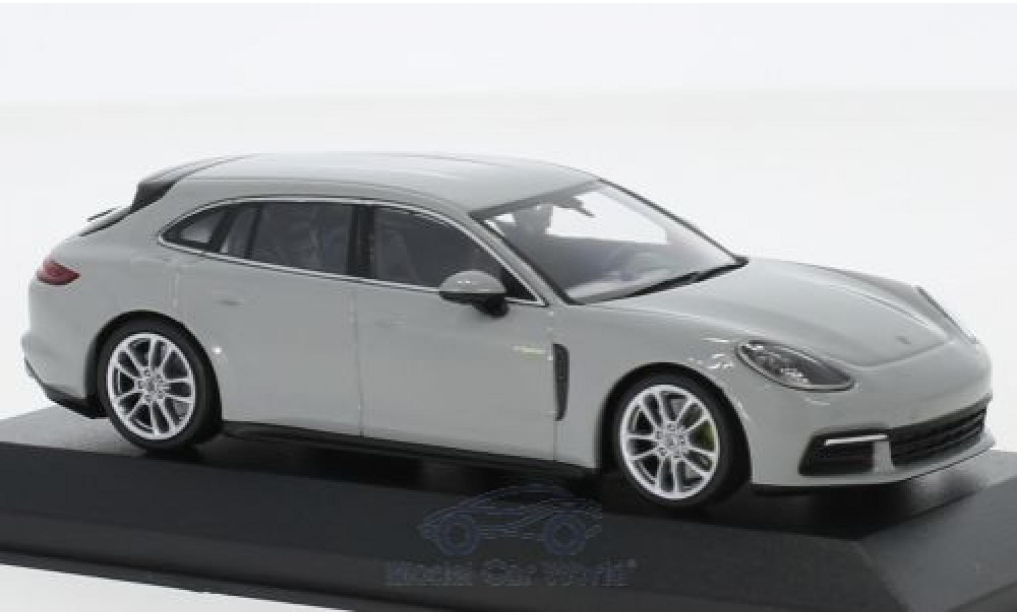 Porsche Panamera e-hybrid 1/43 Minichamps Sport Turismo 4E-Hybrid grijs 2017 modelauto