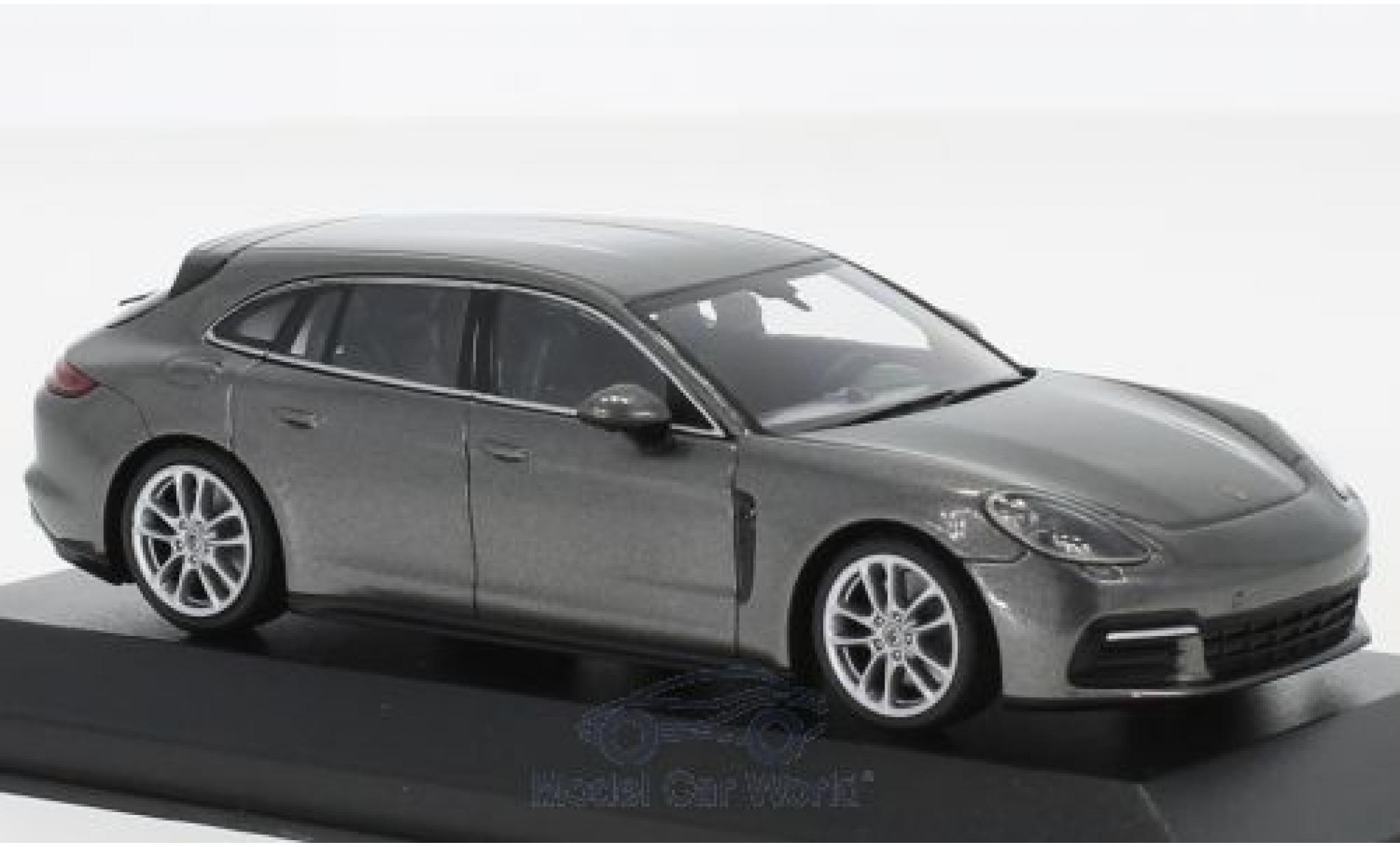 Porsche Panamera Sport Turismo 1/43 Minichamps Sport Turismo 4S metallic grijs 2017 modelauto