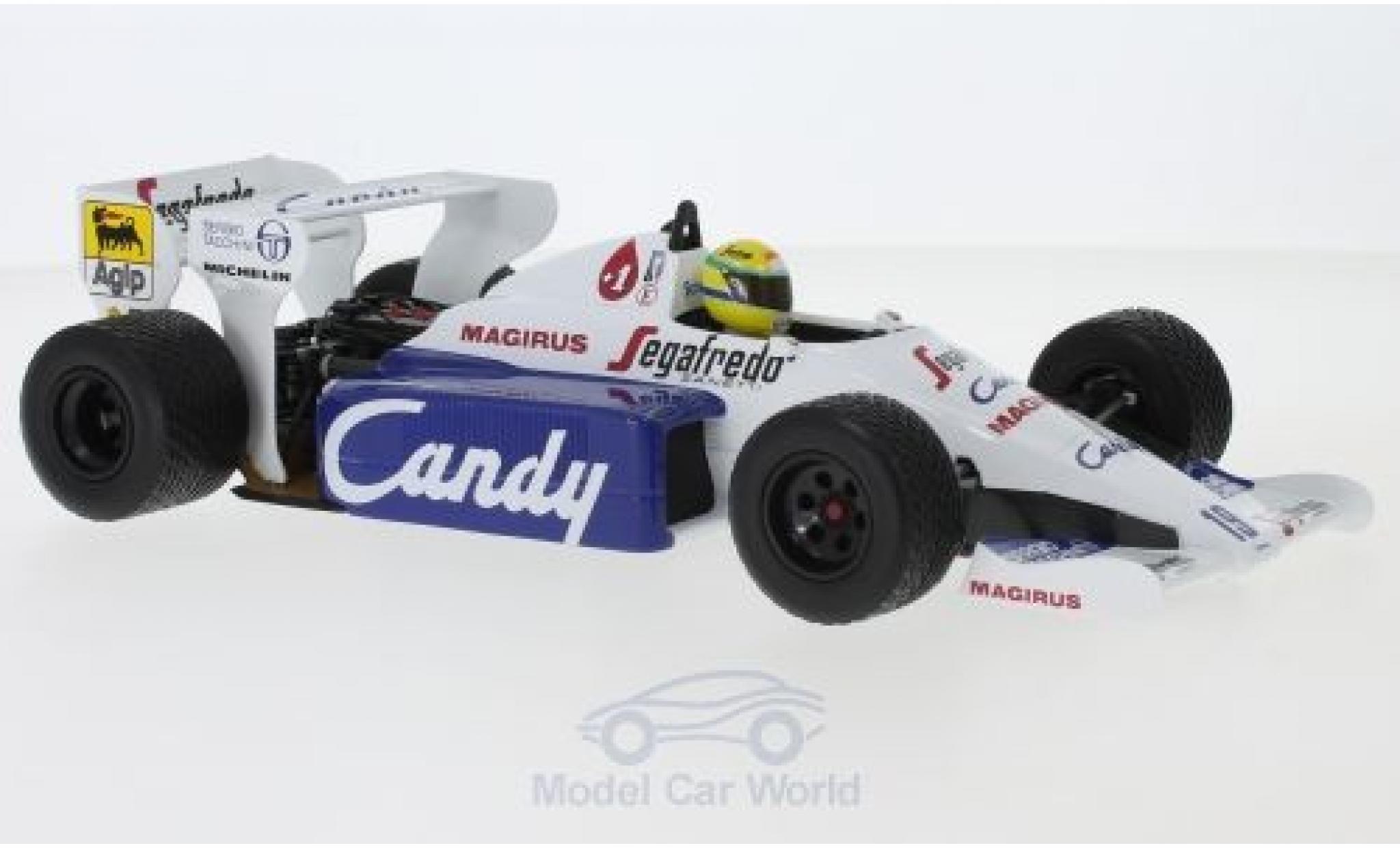 Toleman HART 1/18 Minichamps Hart TG184 No.19 Candy Formel 1 GP Monaco 1984 A.Senna modelauto