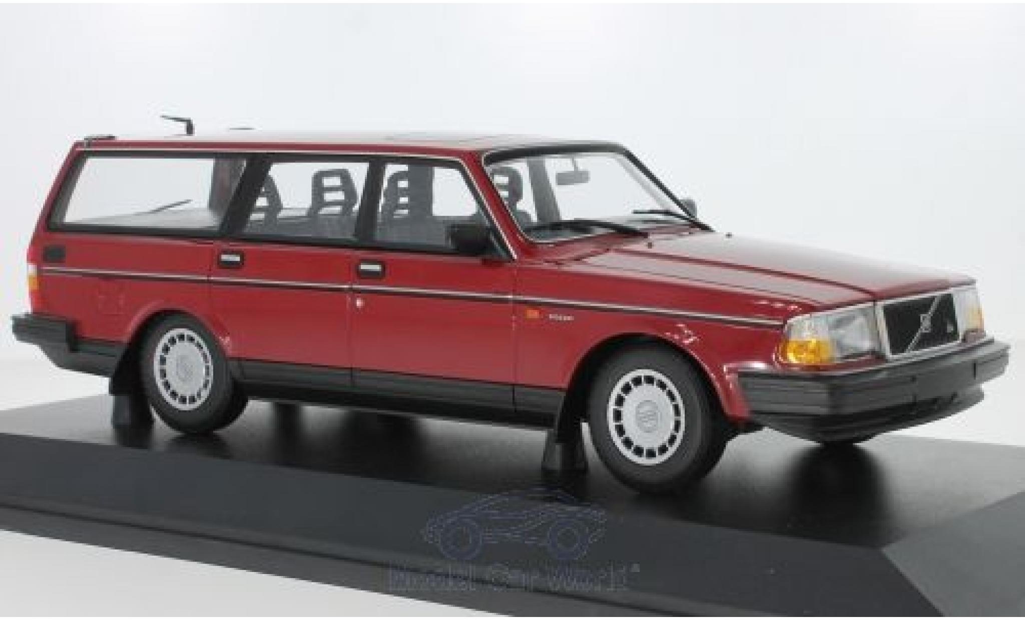 Volvo 240 1/18 Minichamps GL Stationwagen rood 1986 modelauto