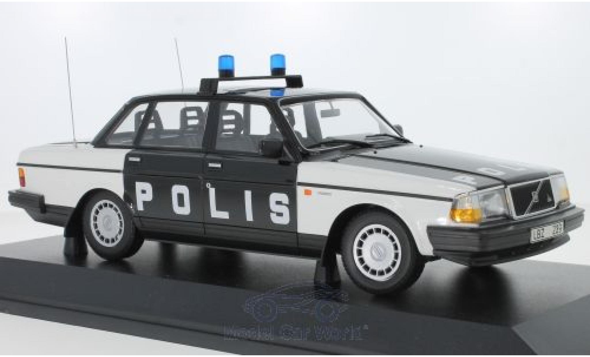 Volvo 240 1/18 Minichamps GL Polis Sweden 1986 modelauto