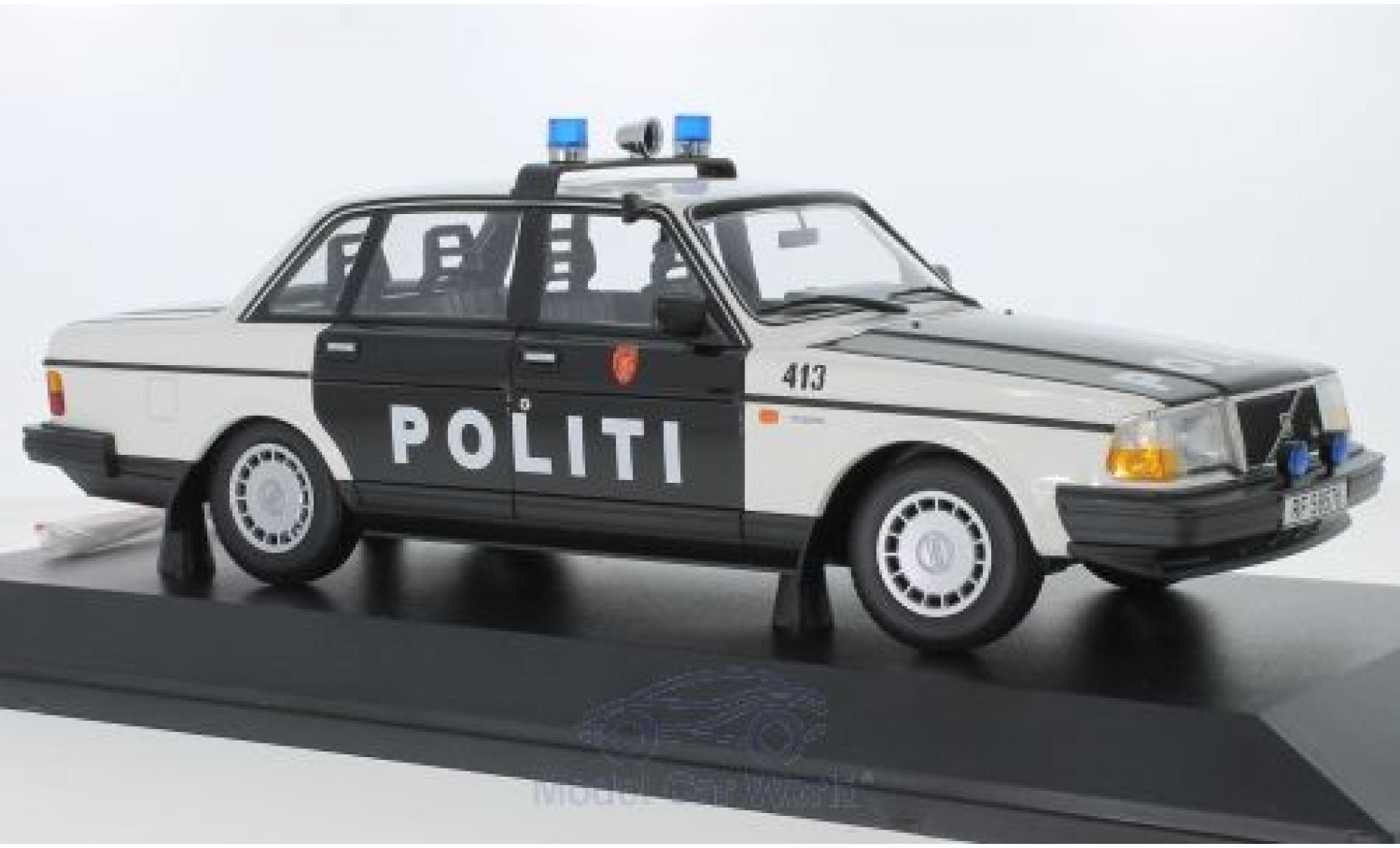 Volvo 240 1/18 Minichamps GL Politi Norway 1986 modelauto
