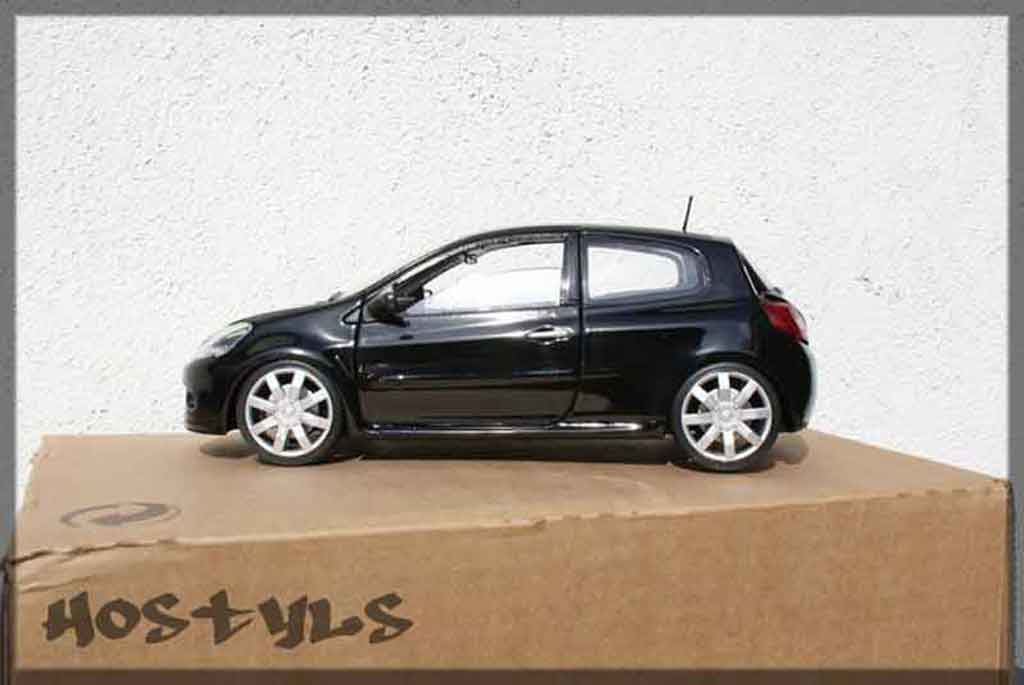 Renault Clio 3 RS zwart preparee tuning 1/18 Solido