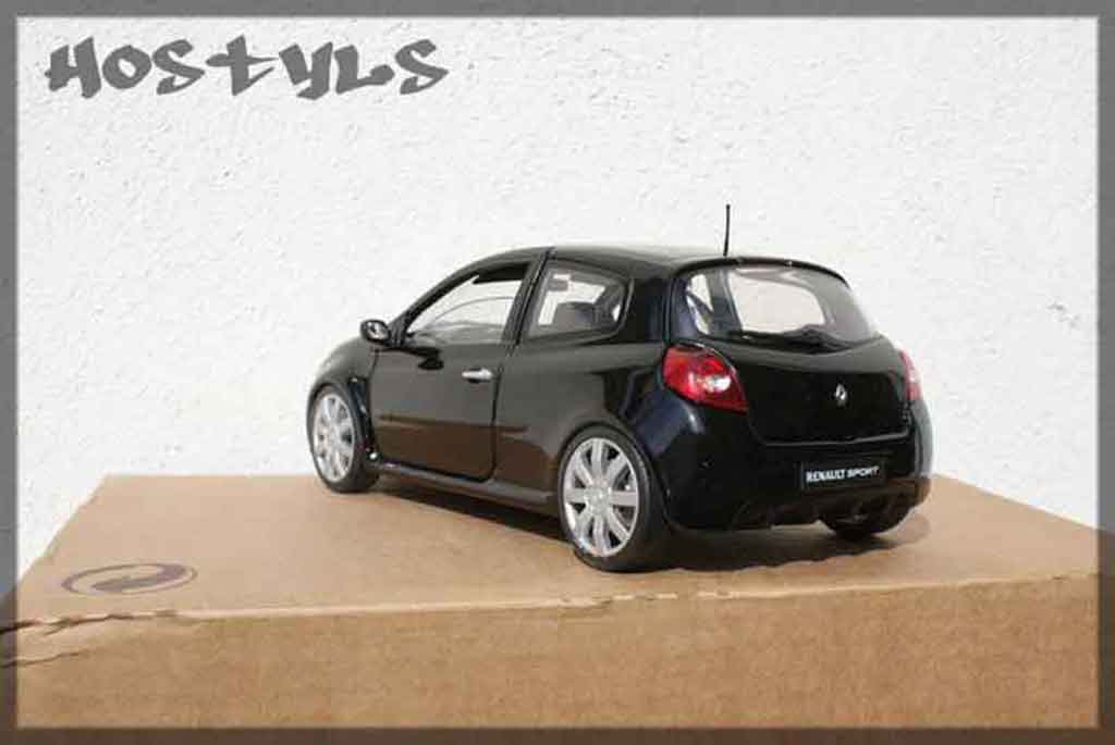 Renault Clio 3 RS zwart preparee tuning 1/18 Solido